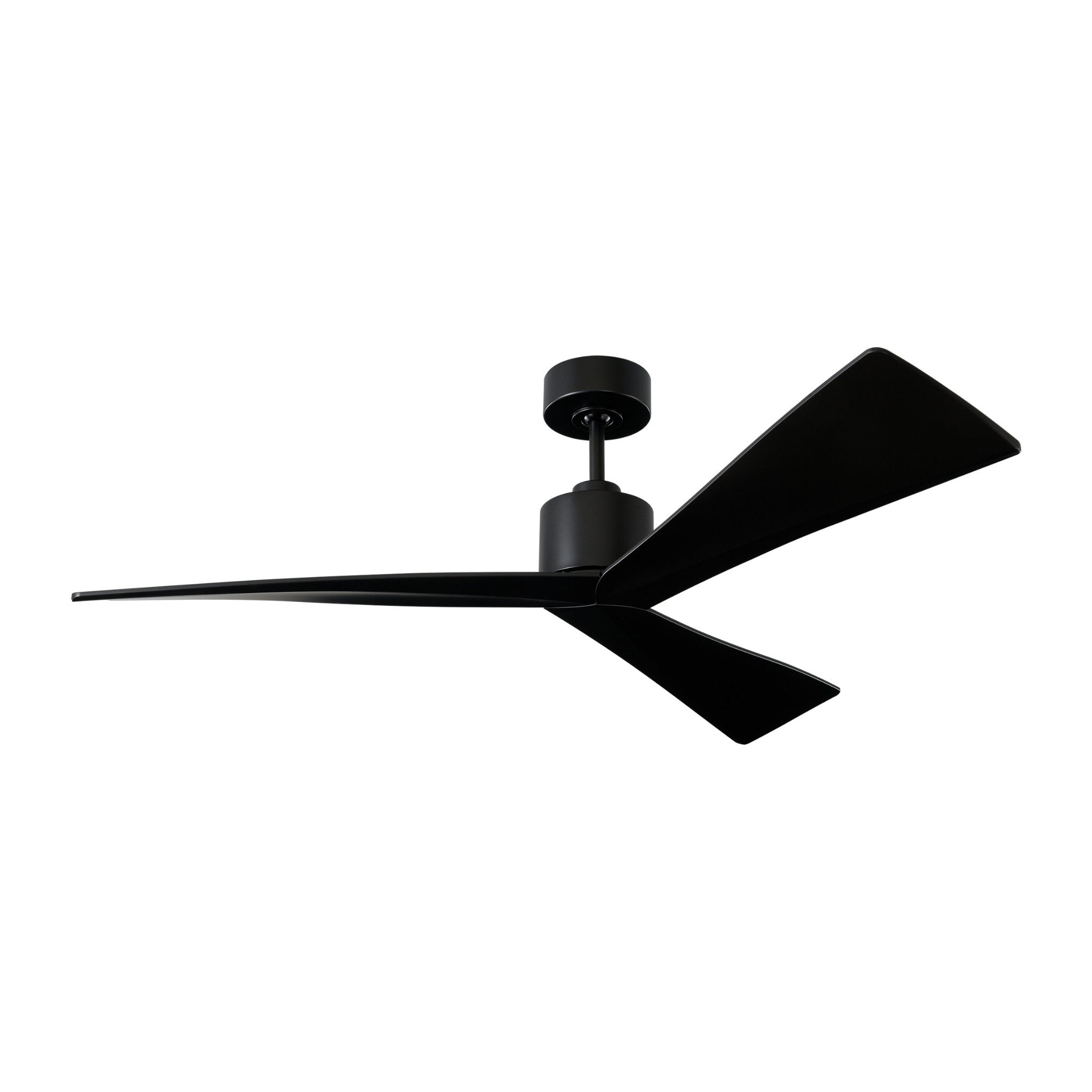 Adler 52" Ceiling Fan in Matte Black w/ Matte Black Blade D:52'' H:12 1/2''