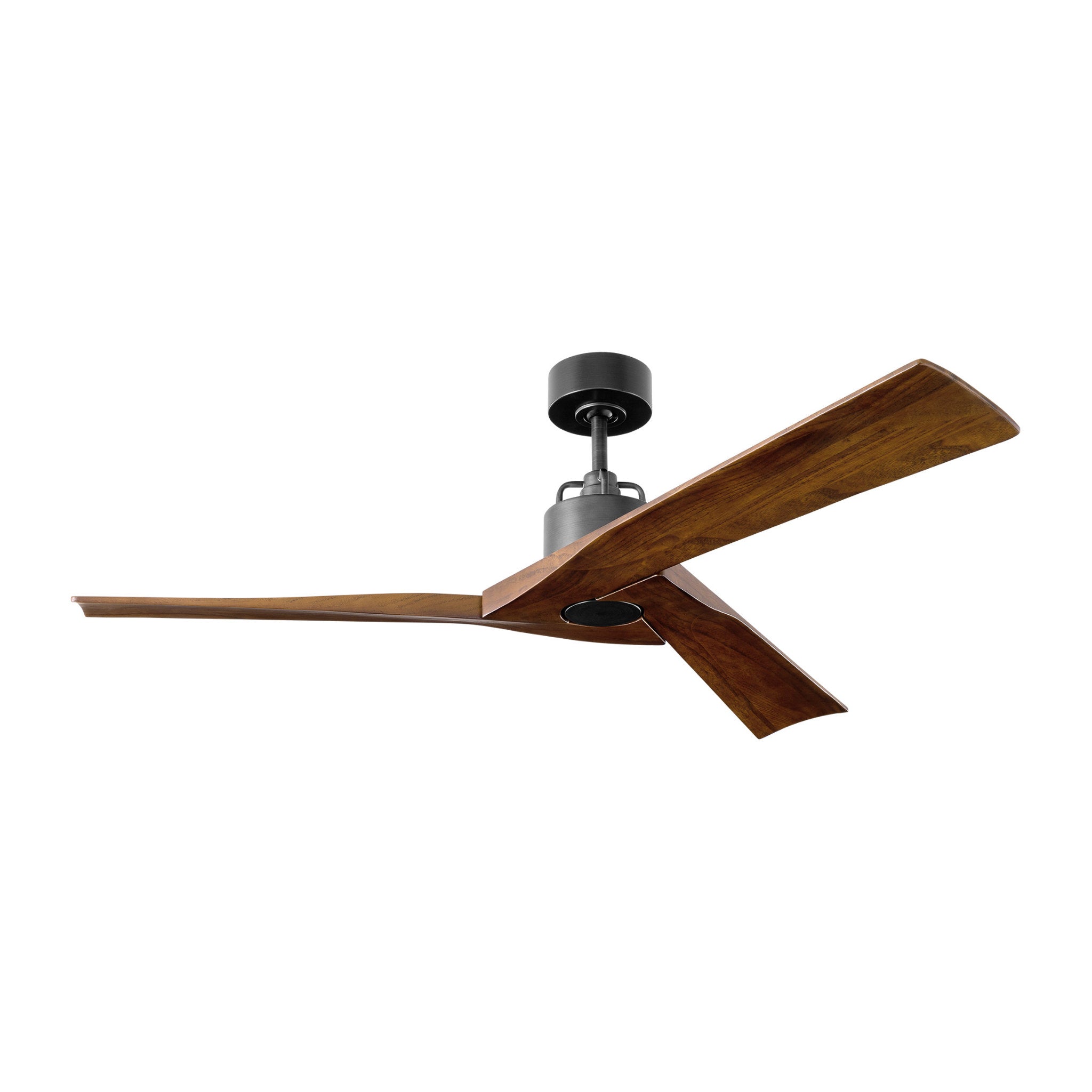 Alma 52" Ceiling Fan in Aged Pewter w/ Dark Walnut Blade D:52'' H:13 3/32''