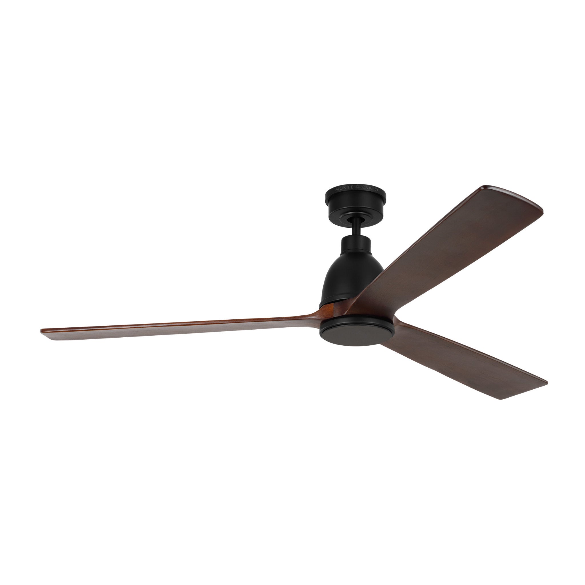 Chapman & Myers Bryden 60" LED Ceiling Fan in Midnight Black w/ Midnight Black Blade D:60'' H:14 19/32''