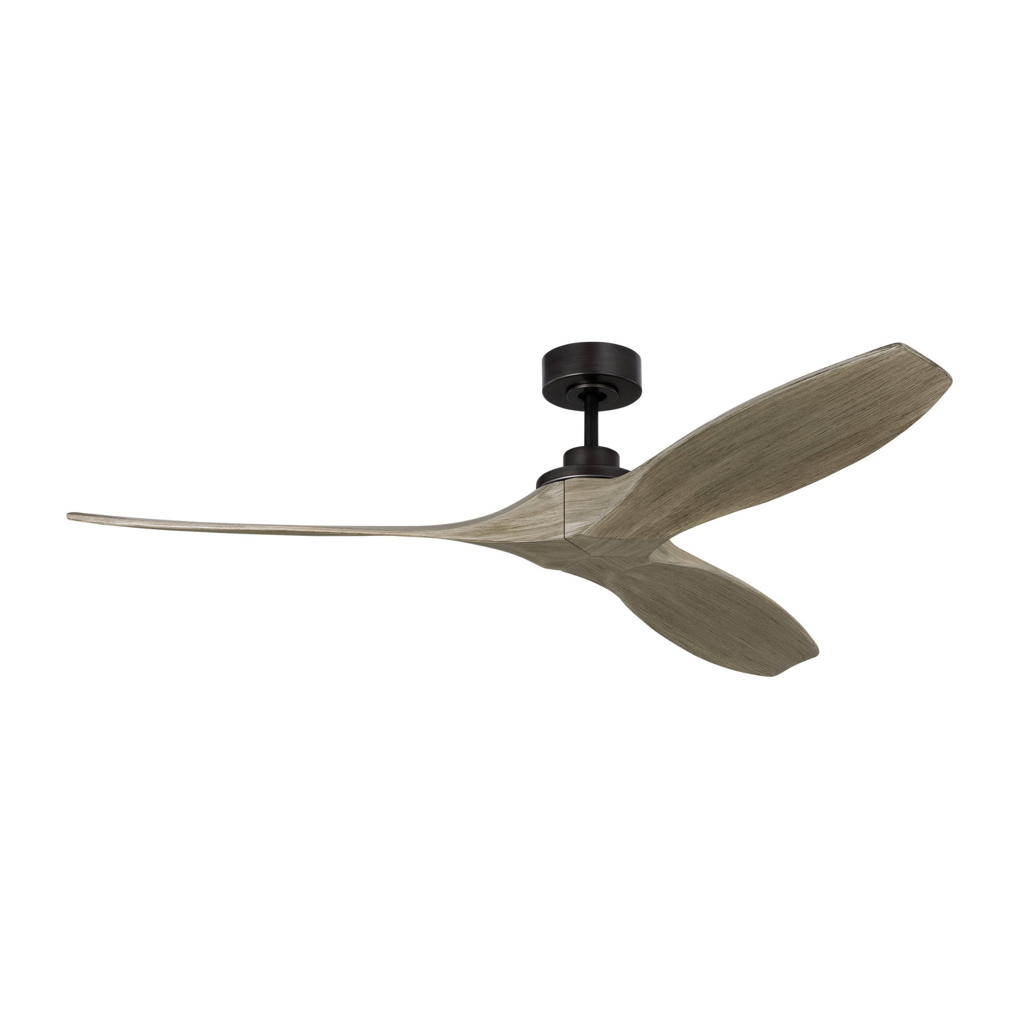 Sean Lavin Collins 60" Ceiling Fan in Aged Pewter w/ Light Grey Weathered Oak Blade D:60'' H:12 1/2''