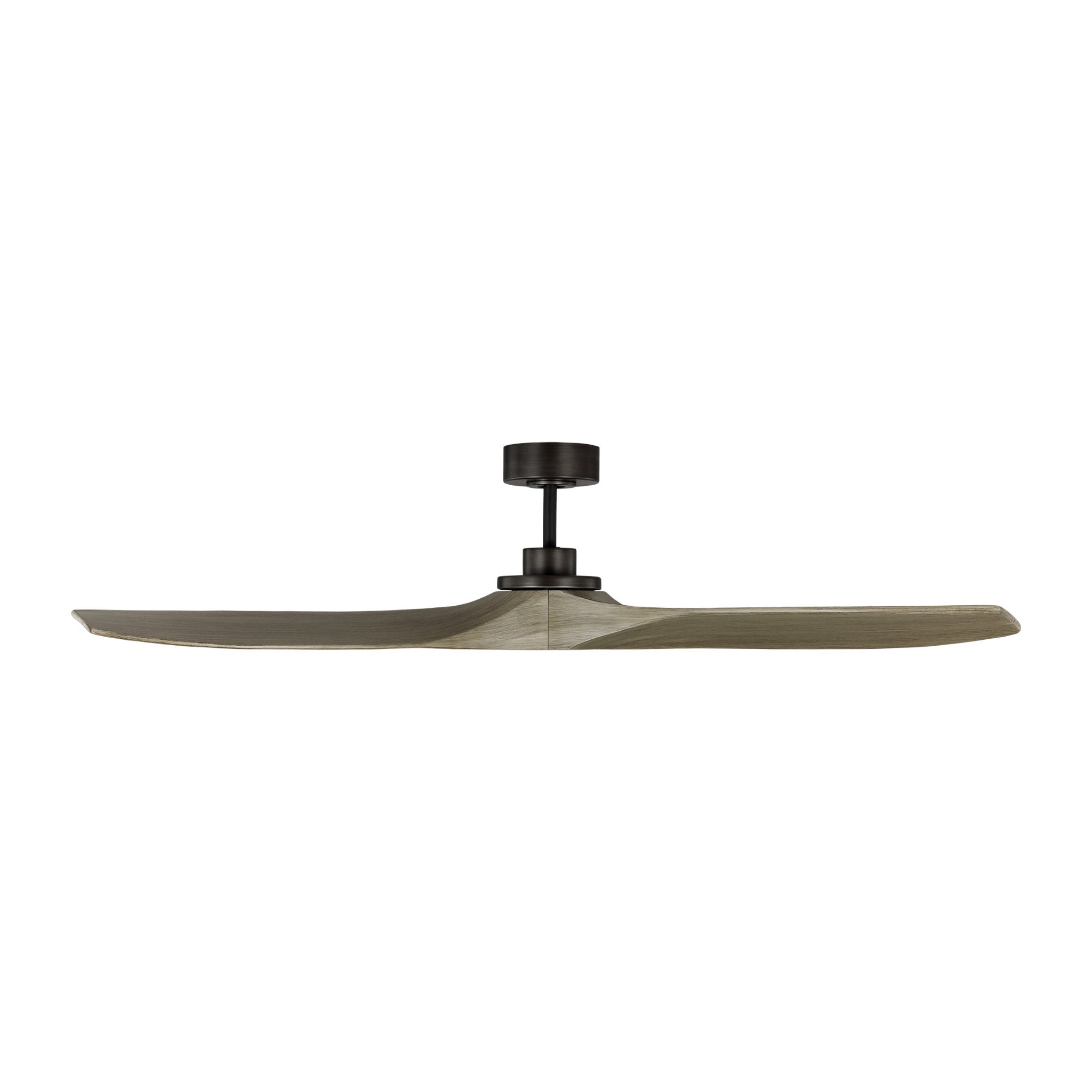 Sean Lavin Collins 60" Ceiling Fan in Aged Pewter w/ Light Grey Weathered Oak Blade D:60'' H:12 1/2''