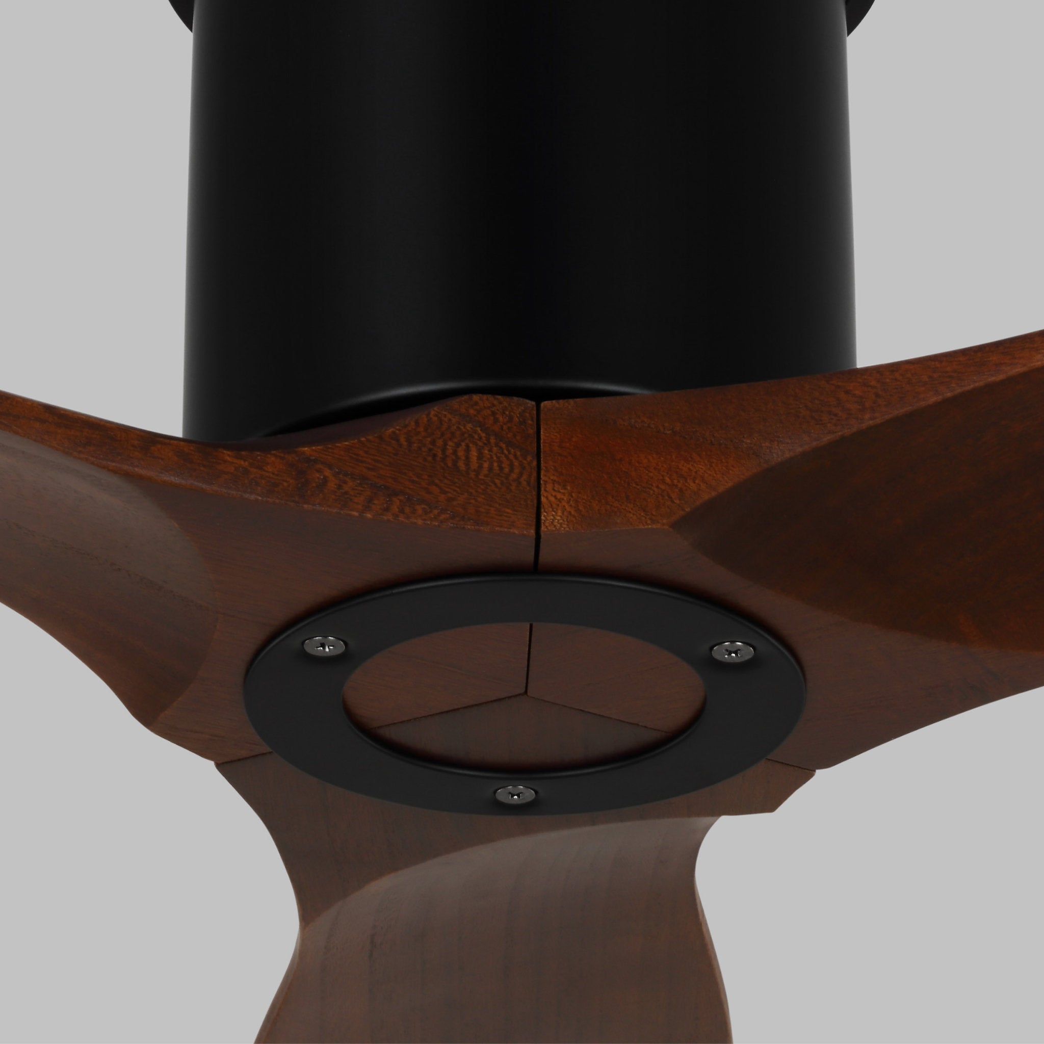 Collins 52" Ceiling Fan in Midnight Black w/ Dark Walnut Blade D:52'' H:8 19/32''