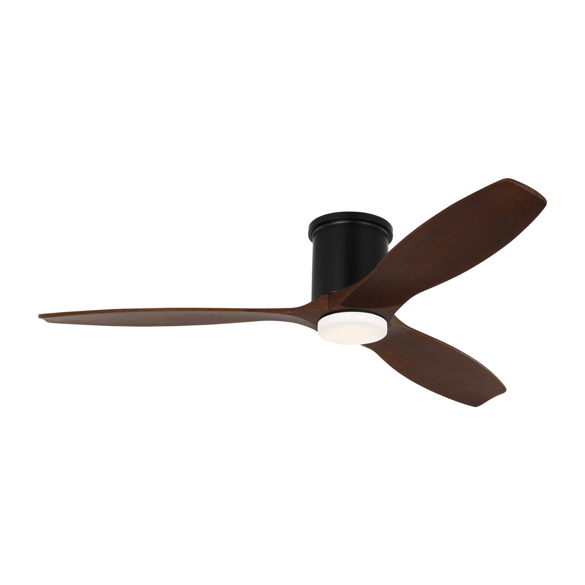 Collins 52" LED Ceiling Fan in Midnight Black w/ Dark Walnut Blade D:52'' H:10 5/16''
