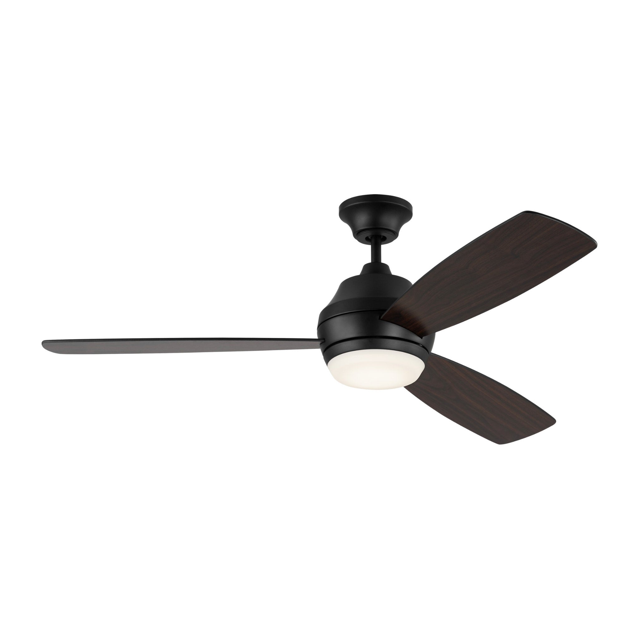 Ikon 52" LED Ceiling Fan in Aged Pewter w/ Light Grey Weathered Oak Blade D:52'' H:14 1/2''