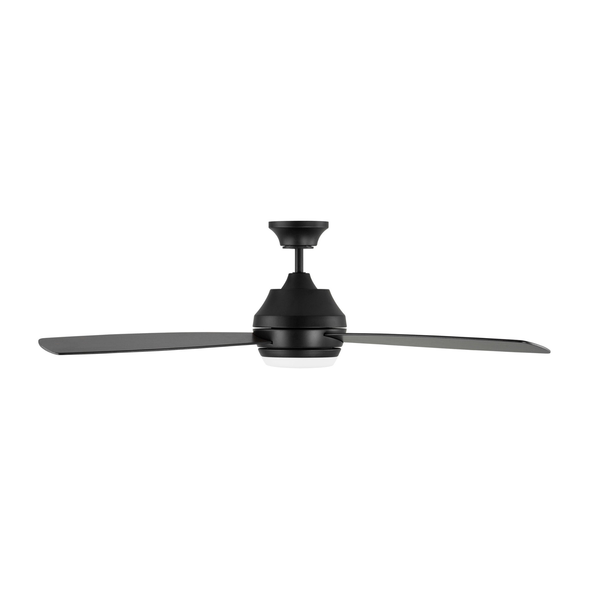Ikon 52" LED Ceiling Fan in Midnight Black w/ Midnight Black Blade D:52'' H:14 1/2''