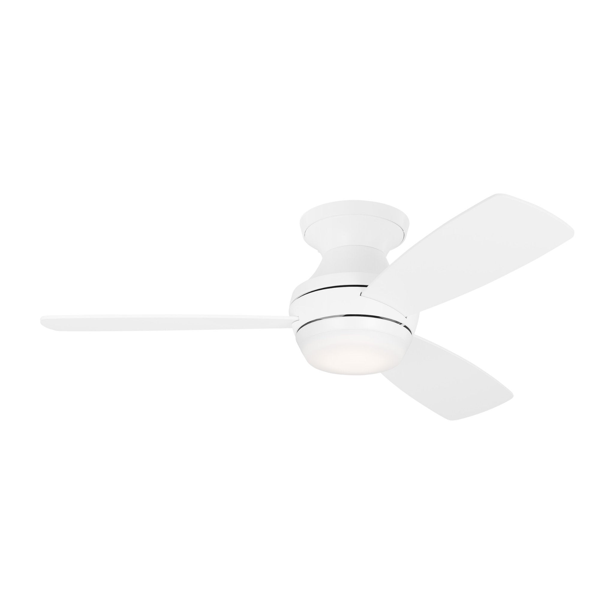 Ikon 44" LED Ceiling Fan in Matte White w/ Matte White Blade D:44'' H:10 13/16''