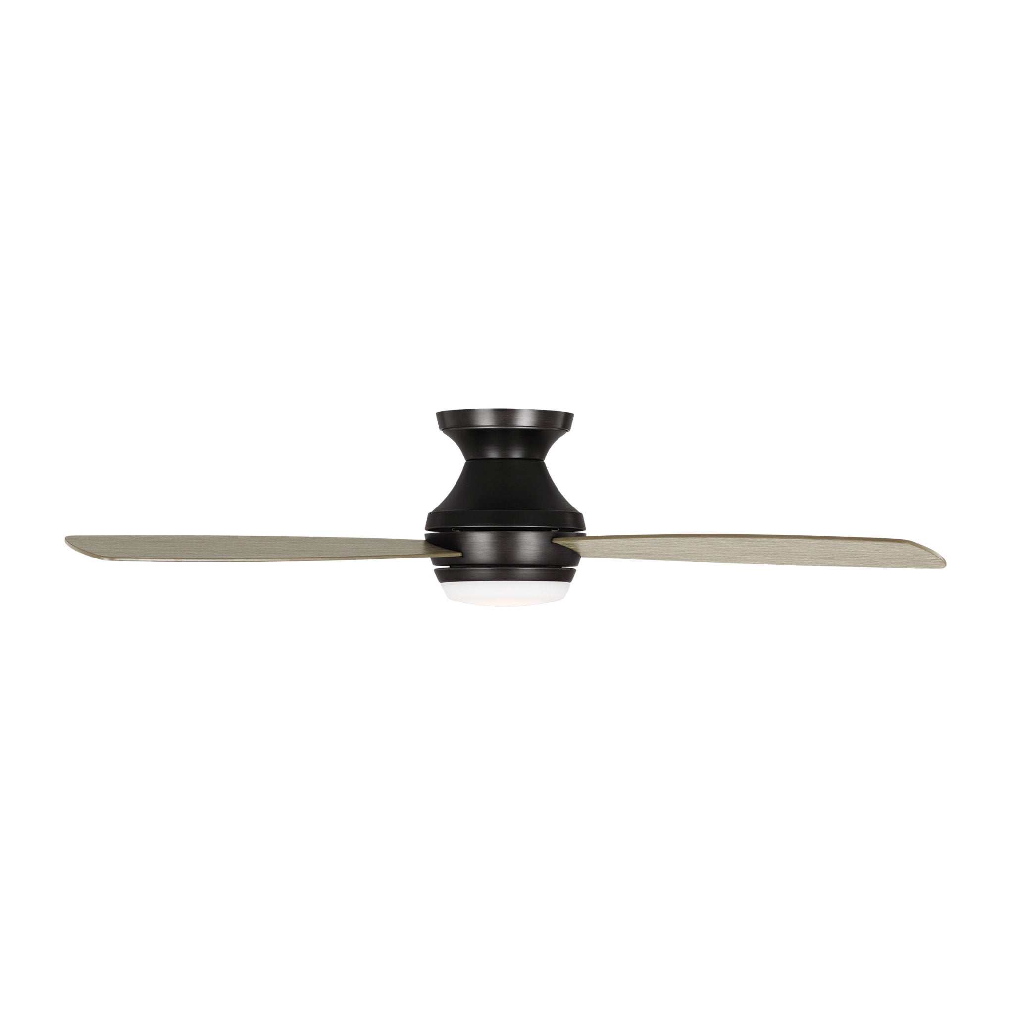 Ikon 52" LED Ceiling Fan in Aged Pewter w/ Light Grey Weathered Oak Blade D:52'' H:10 13/16''
