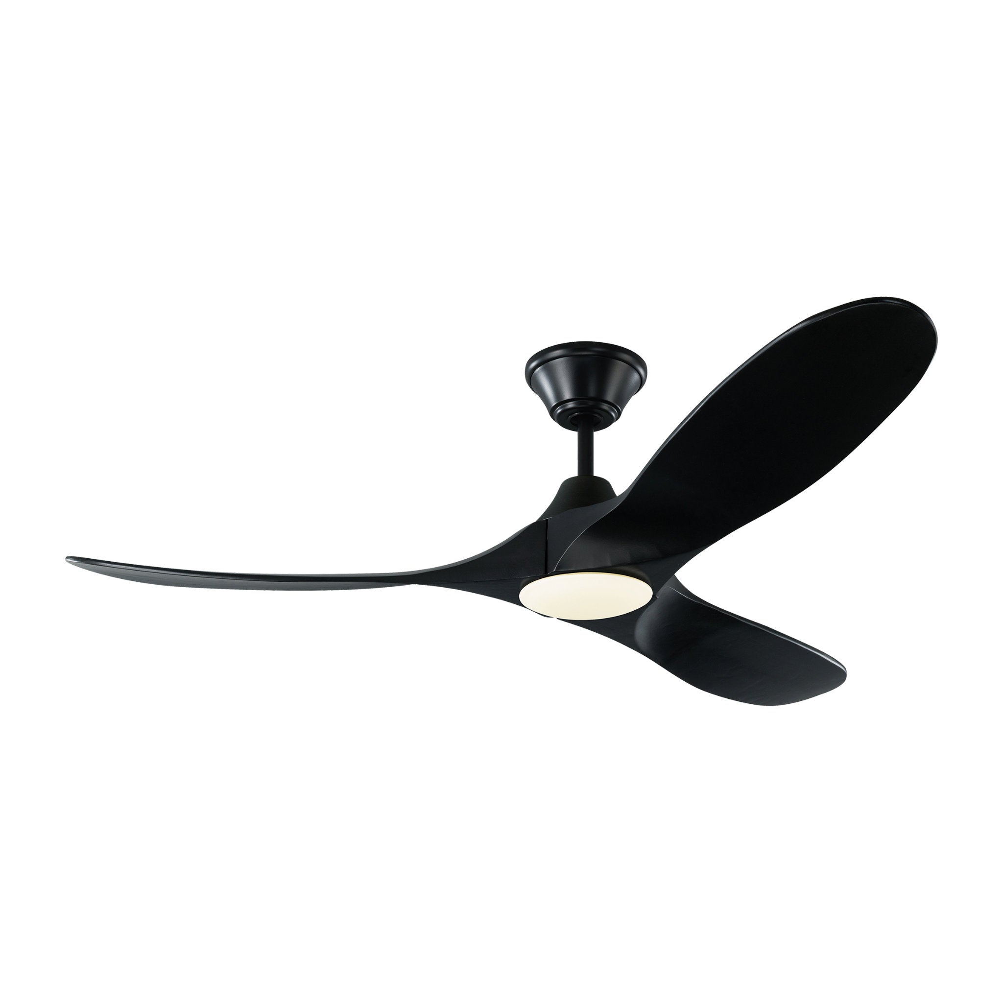 Maverick 52" LED Ceiling Fan in Matte Black w/ Matte Black Blade D:52'' H:13 13/16''