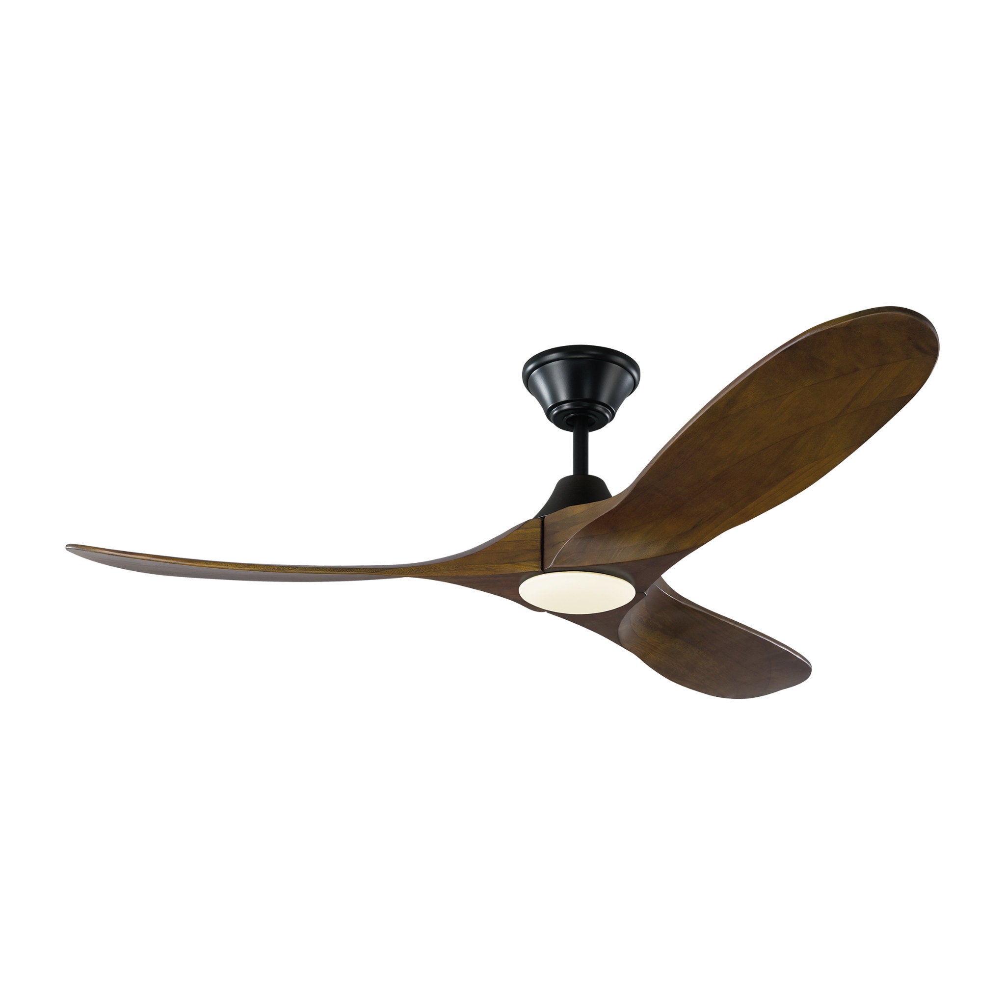 Maverick 52" LED Ceiling Fan in Matte Black w/ Dark Walnut Blade D:52'' H:13 13/16''