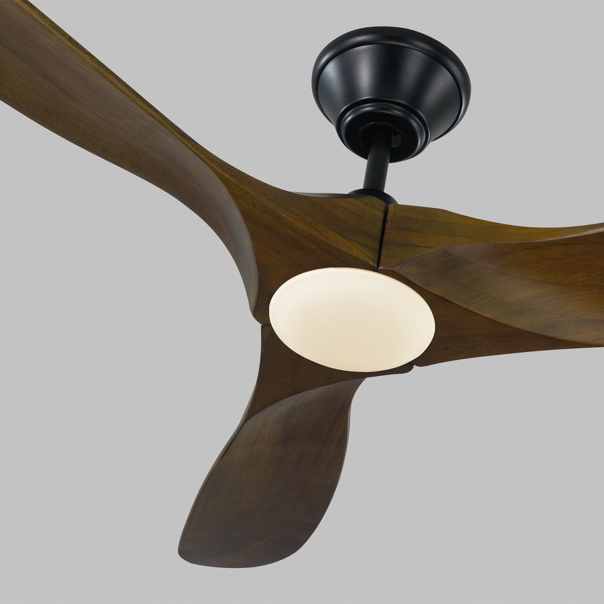 Maverick 52" LED Ceiling Fan in Matte Black w/ Dark Walnut Blade D:52'' H:13 13/16''