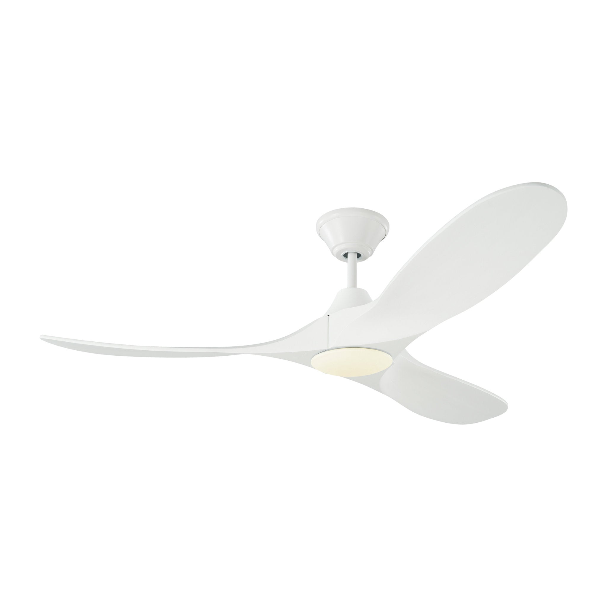 Maverick 52" LED Ceiling Fan in Matte White w/ Matte White Blade D:52'' H:13 13/16''