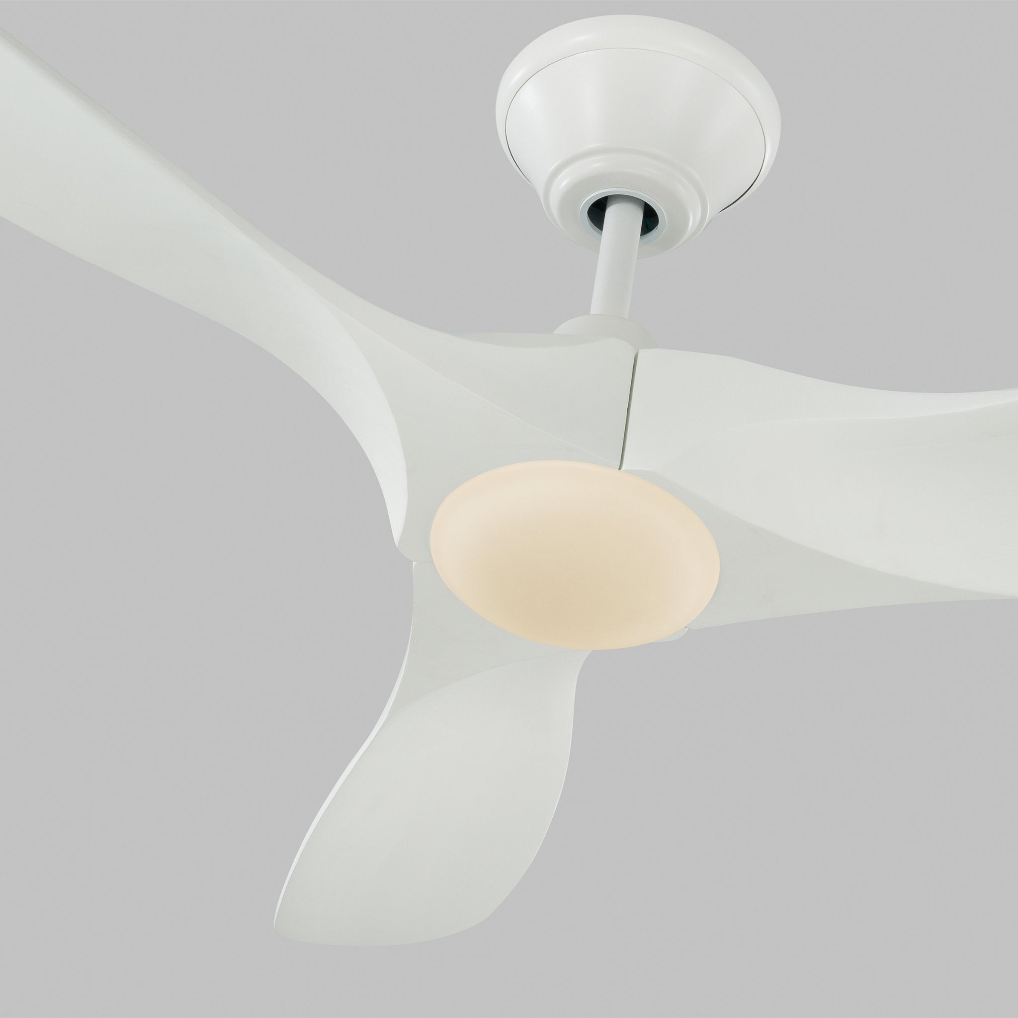 Maverick 52" LED Ceiling Fan in Matte White w/ Matte White Blade D:52'' H:13 13/16''