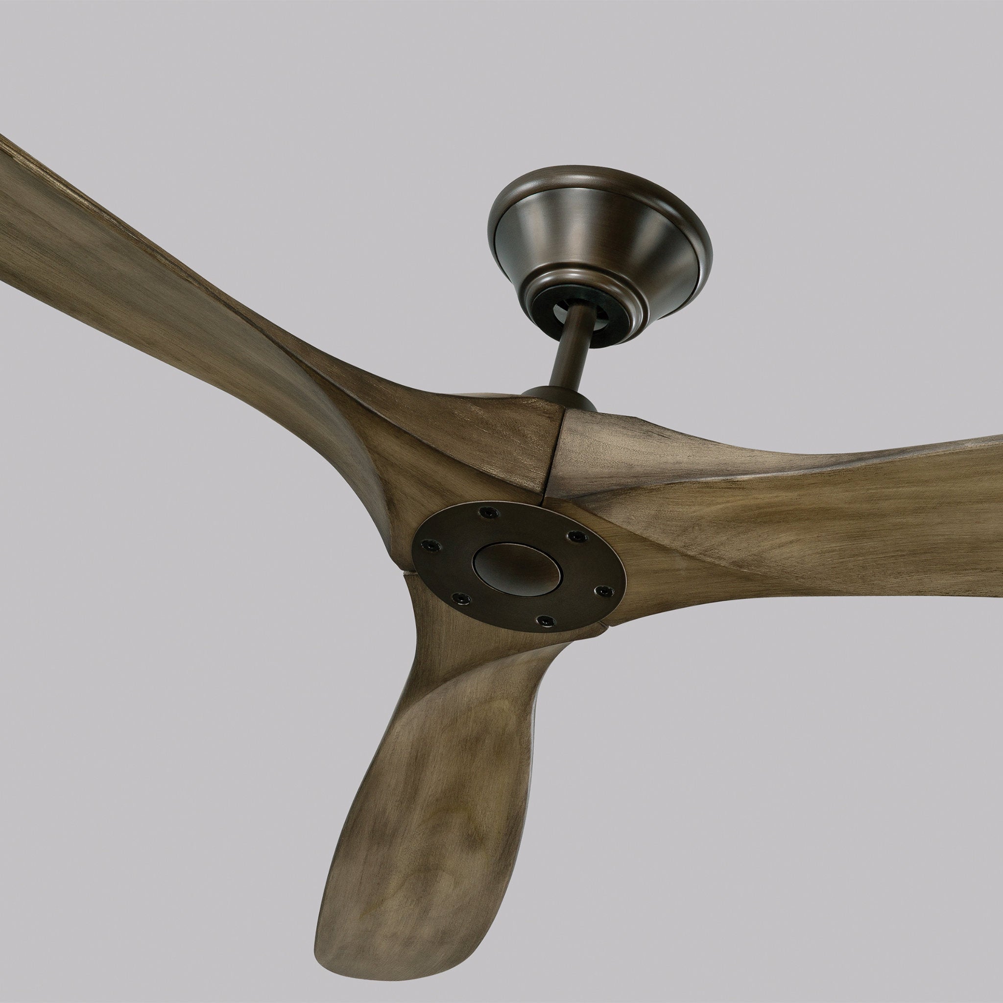 Maverick 70" Ceiling Fan in Aged Pewter w/ Light Grey Weathered Oak Blade D:70'' H:11 11/16''
