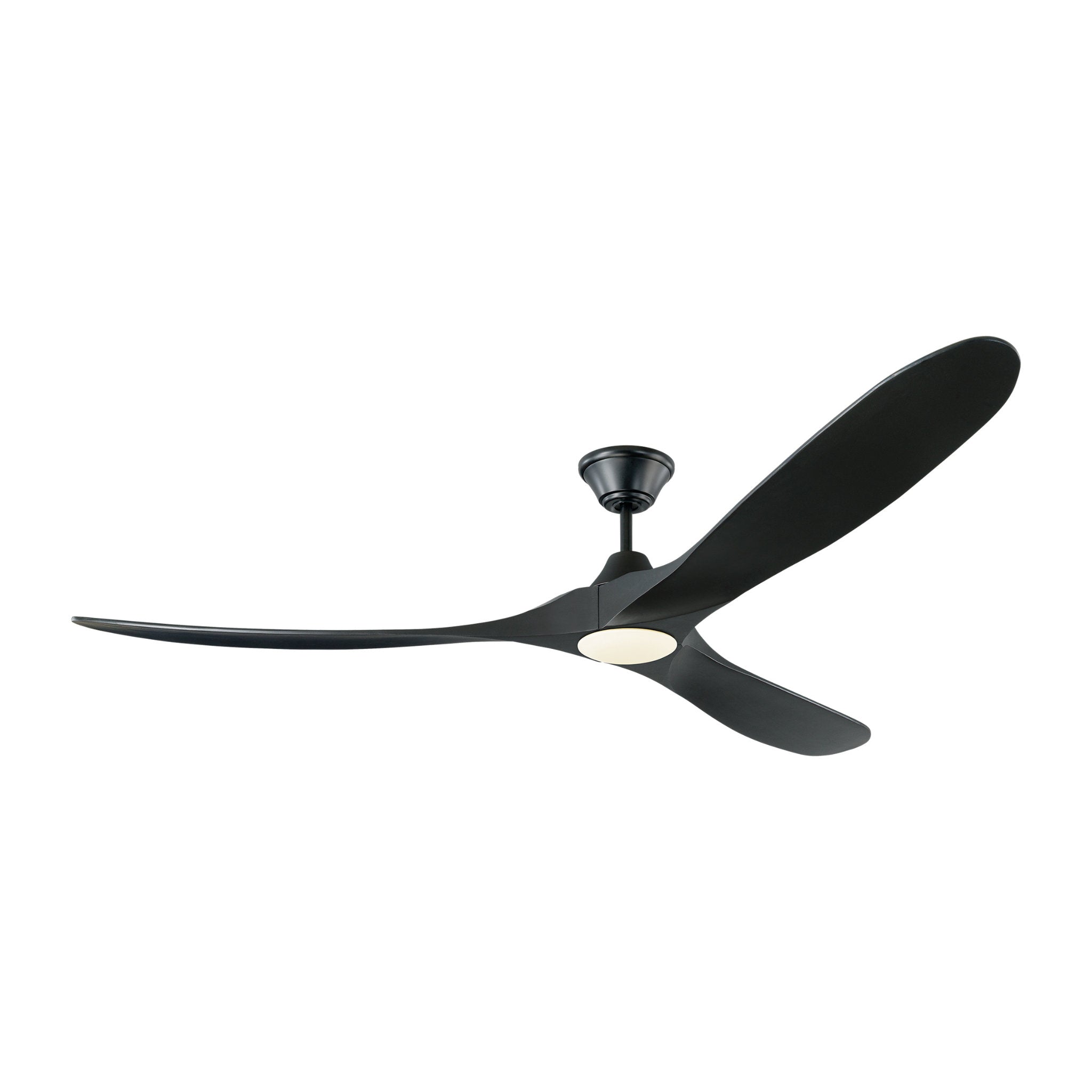 Maverick 70" LED Ceiling Fan in Matte Black w/ Matte Black Blade D:70'' H:13 13/16''