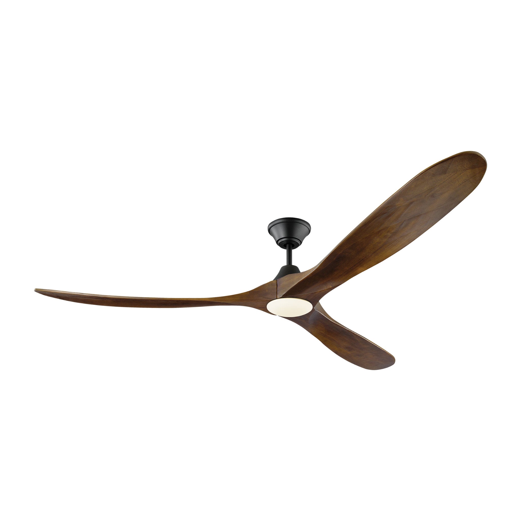Maverick 70" LED Ceiling Fan in Matte Black w/ Dark Walnut Blade D:70'' H:13 13/16''