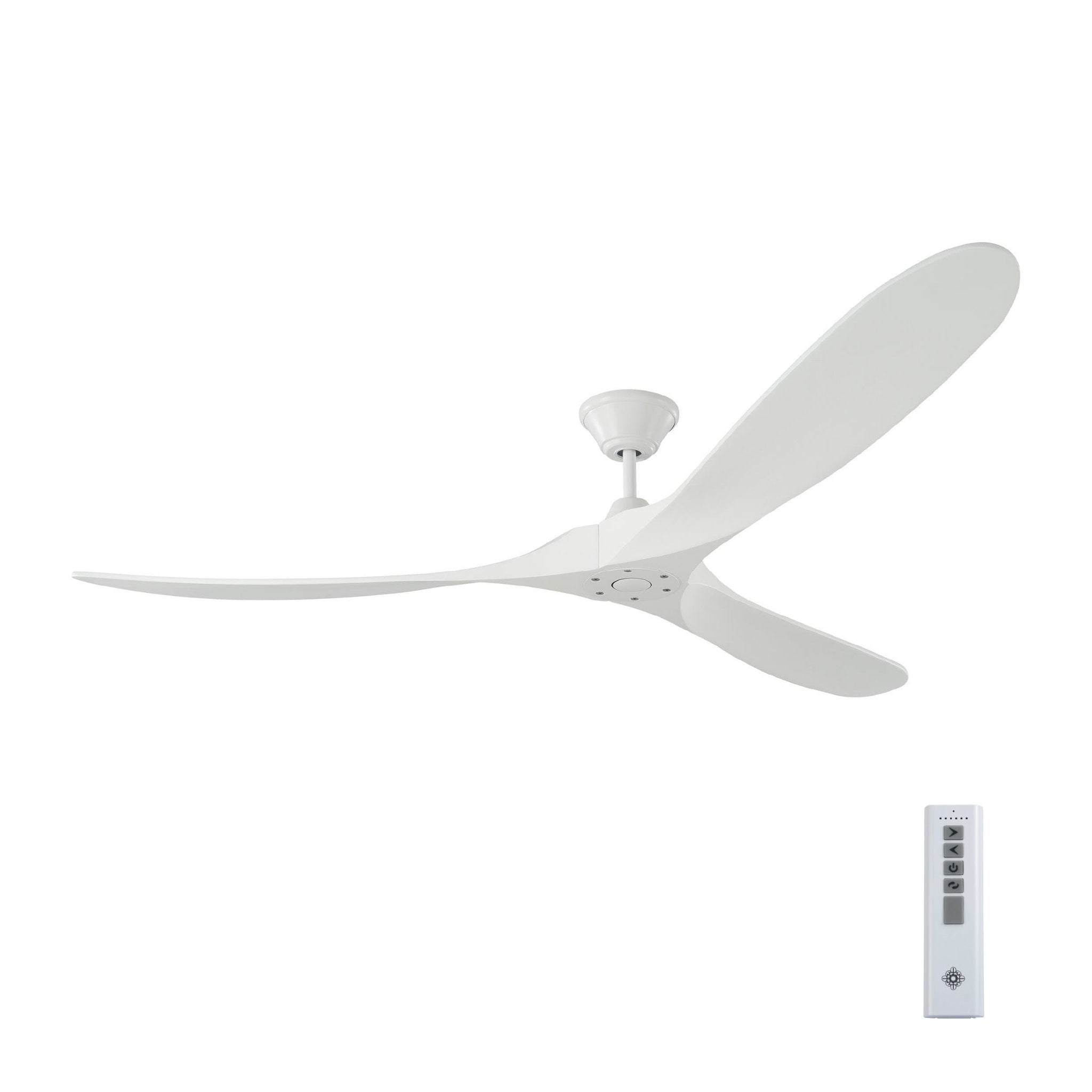 Maverick 70" Ceiling Fan in Matte White w/ Matte White Blade D:70'' H:11 11/16''