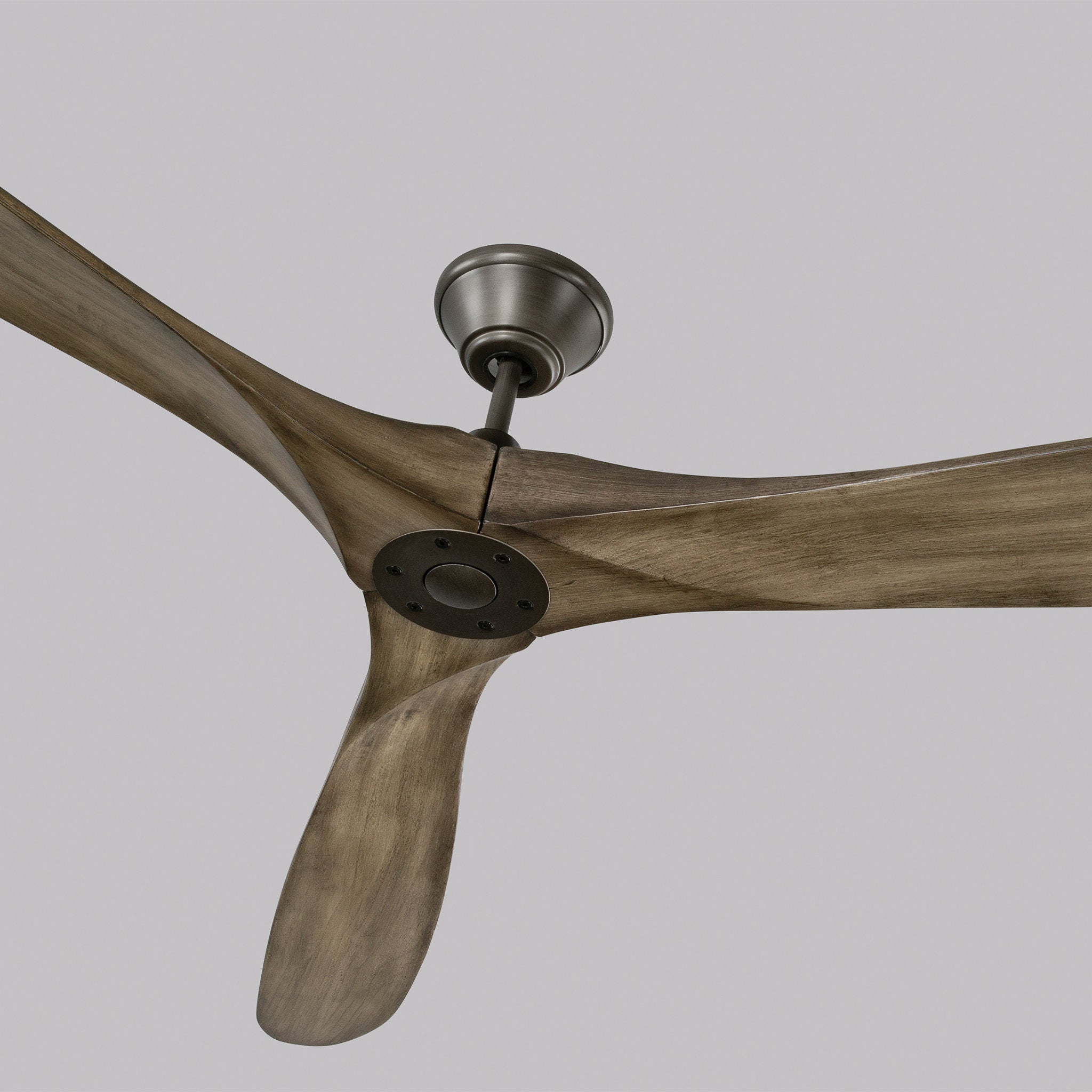 Maverick 88" Ceiling Fan in Aged Pewter w/ Light Grey Weathered Oak Blade D:88'' H:13 29/32''