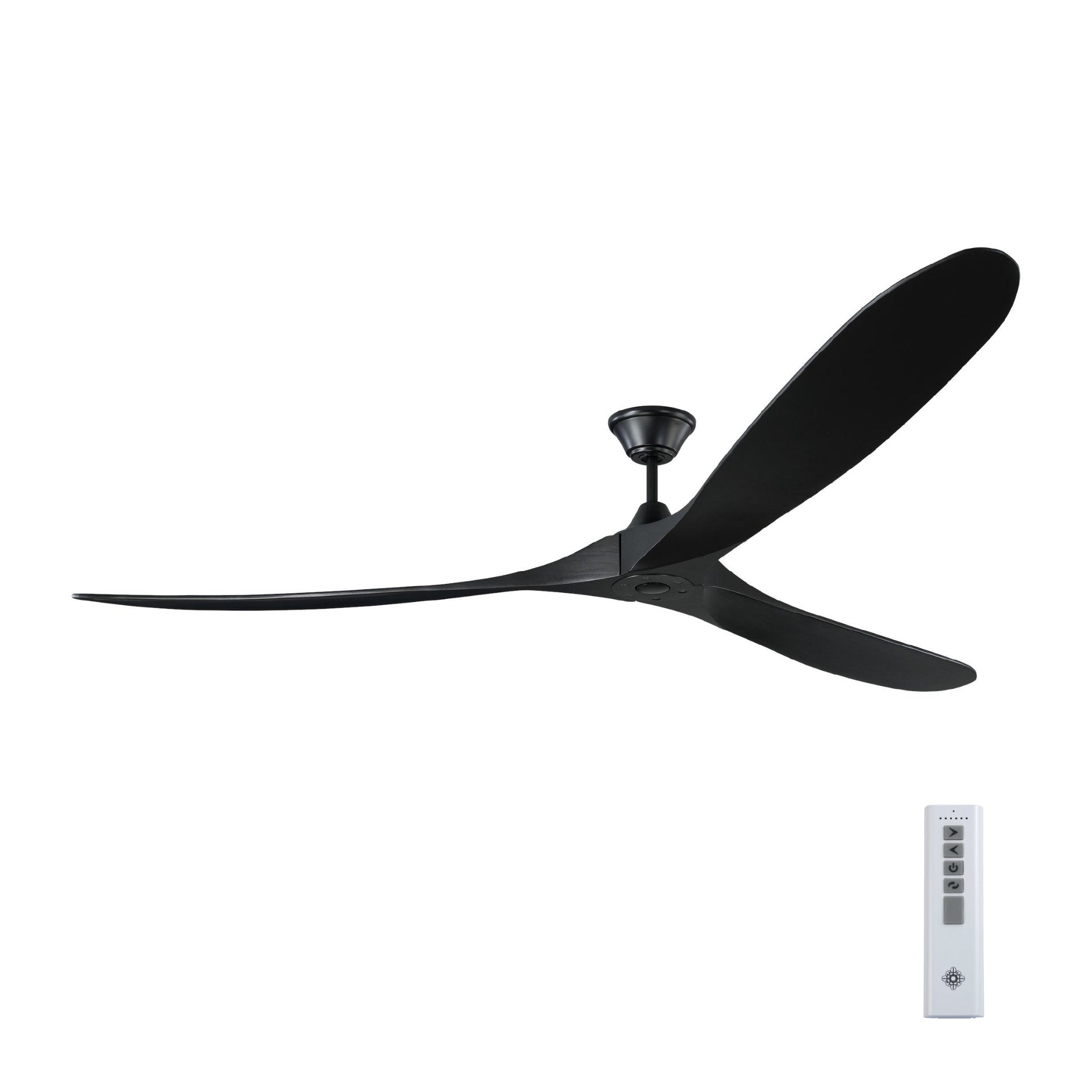 Maverick 88" Ceiling Fan in Matte Black w/ Matte Black Blade D:88'' H:13 29/32''