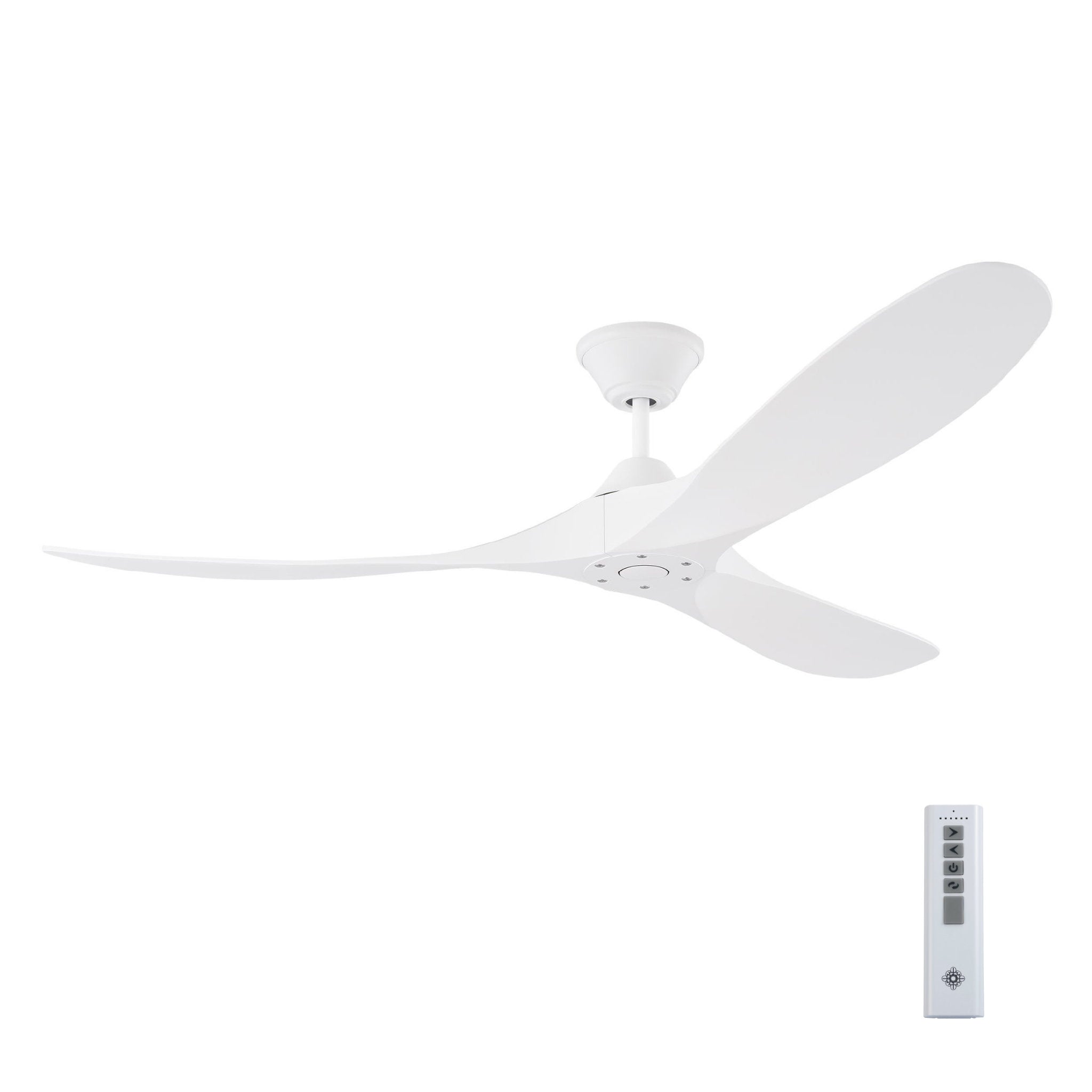 Maverick Coastal 60 - Matte White w Matte White Blades in Matte White w/ Matte White ASA Blade D:60'' H:12''