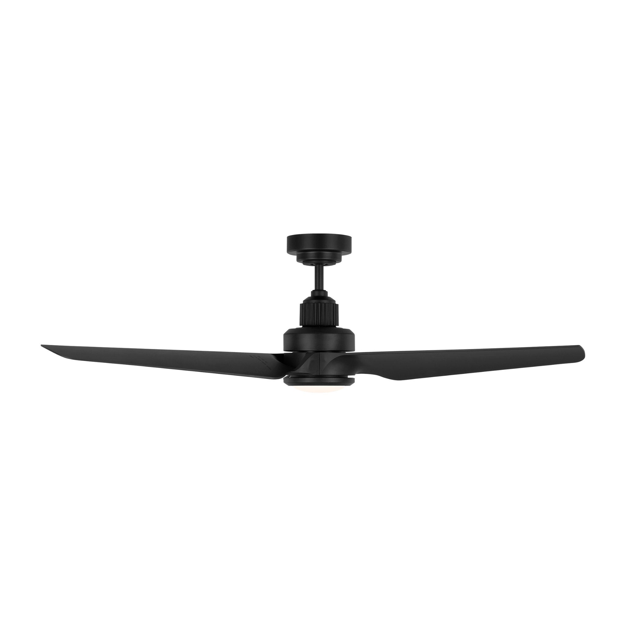 Chapman & Myers Ruhlmann 52" LED Ceiling Fan in Midnight Black w/ Midnight Black Blade D:52'' H:14 1/2''