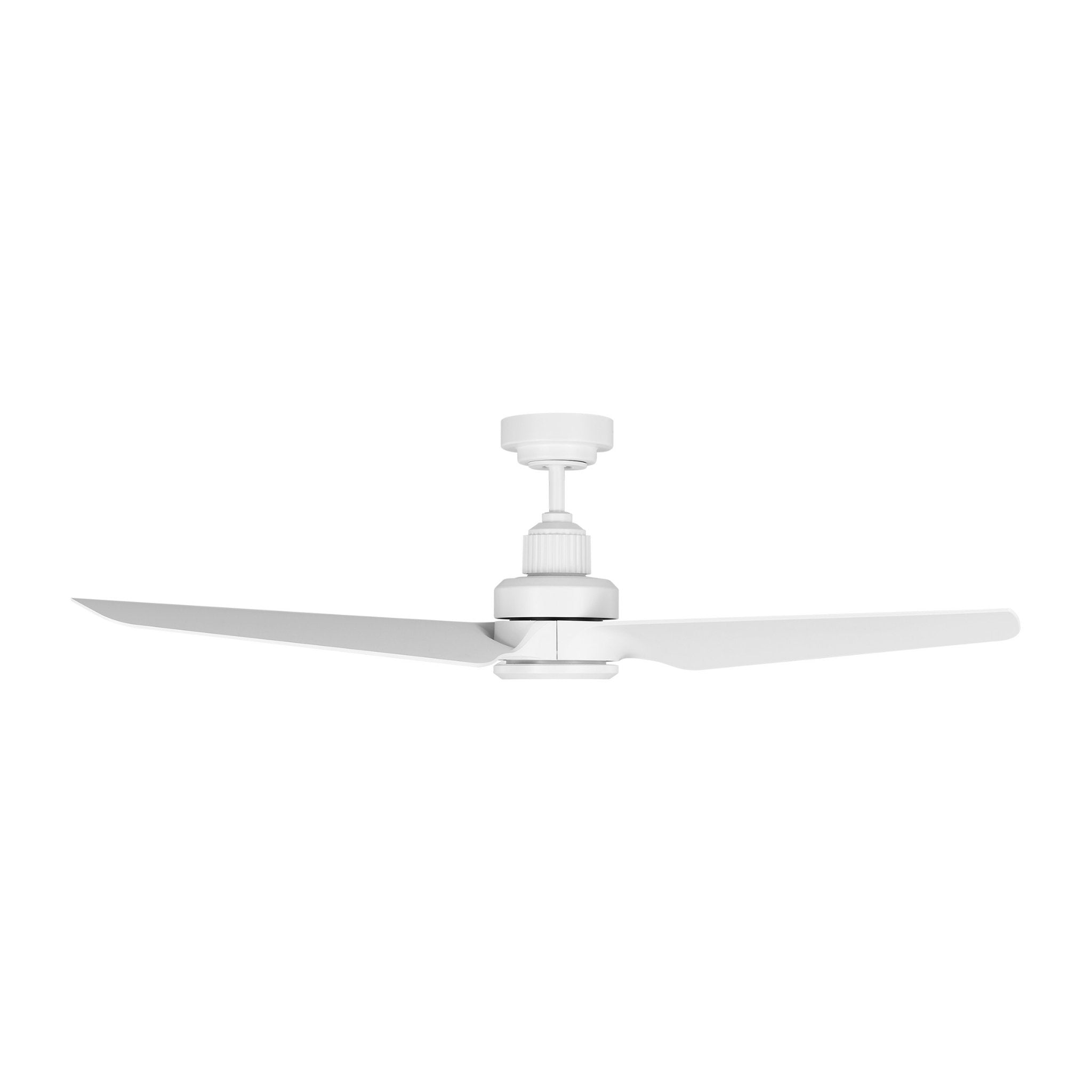 Chapman & Myers Ruhlmann 52" LED Ceiling Fan in Matte White w/ Matte White Blade D:52'' H:14 1/2''