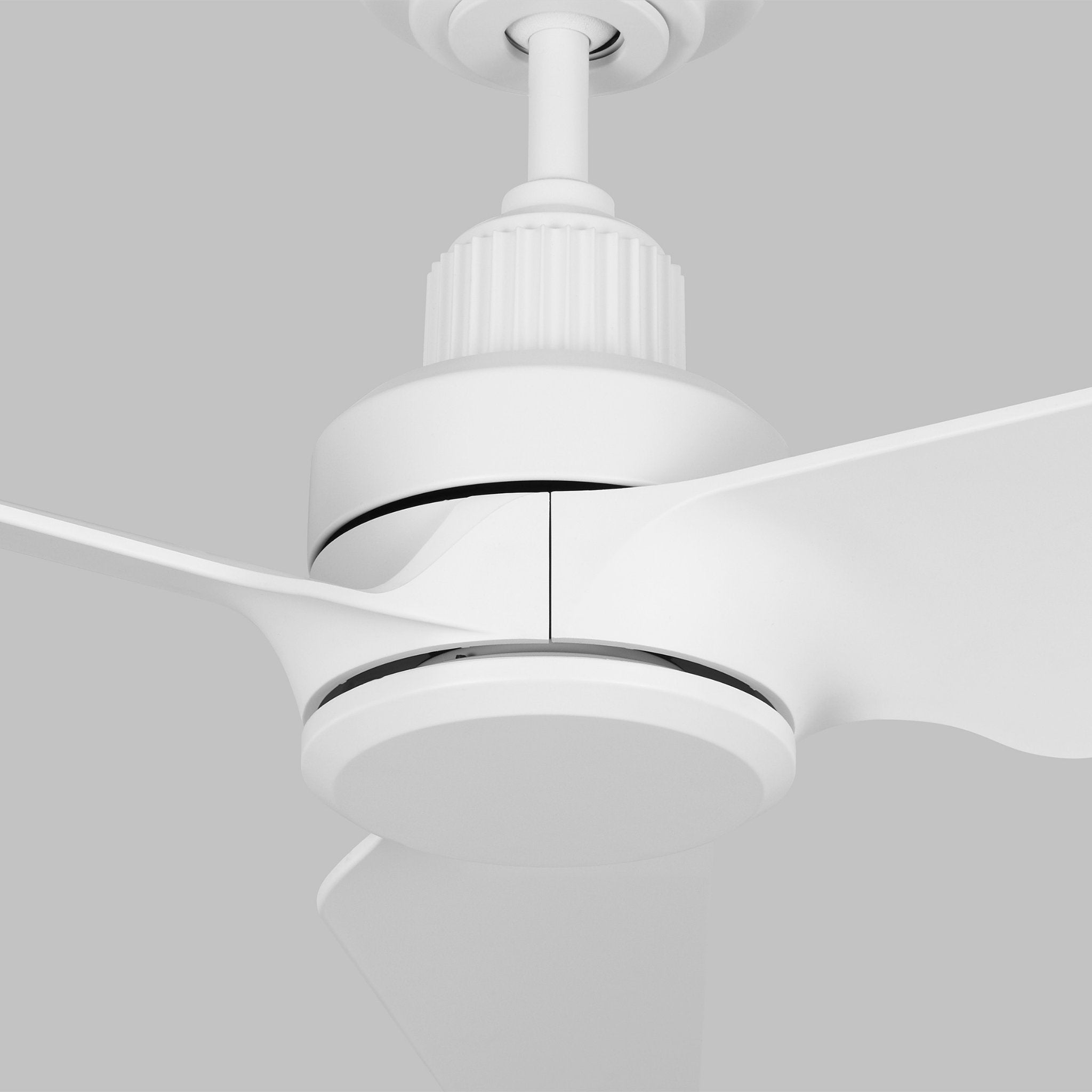 Chapman & Myers Ruhlmann 52" LED Ceiling Fan in Matte White w/ Matte White Blade D:52'' H:14 1/2''