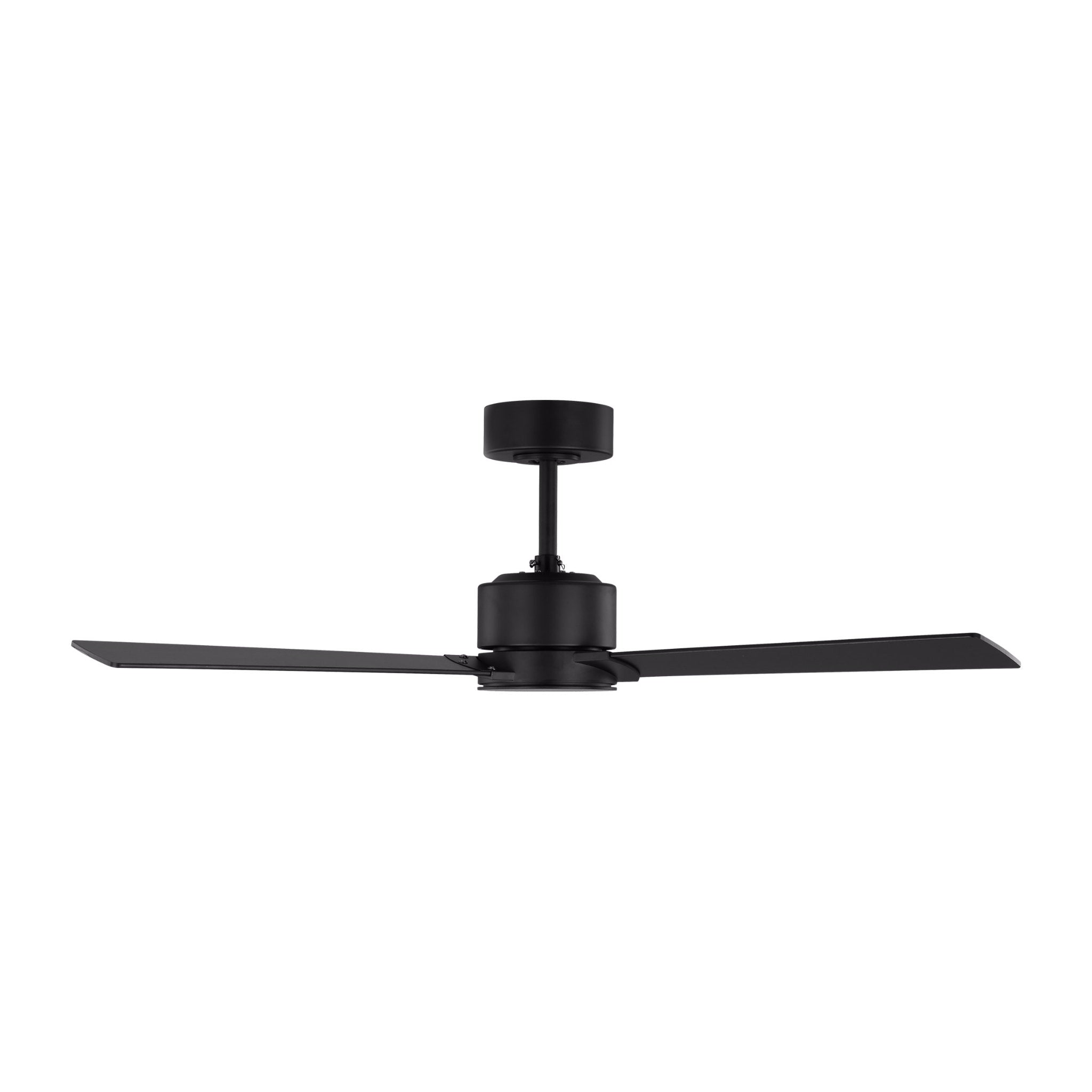 Rozzen 44" Ceiling Fan in Midnight Black w/ Midnight Black/American Walnut reversible blades Blade D:44'' H:12 19/32''