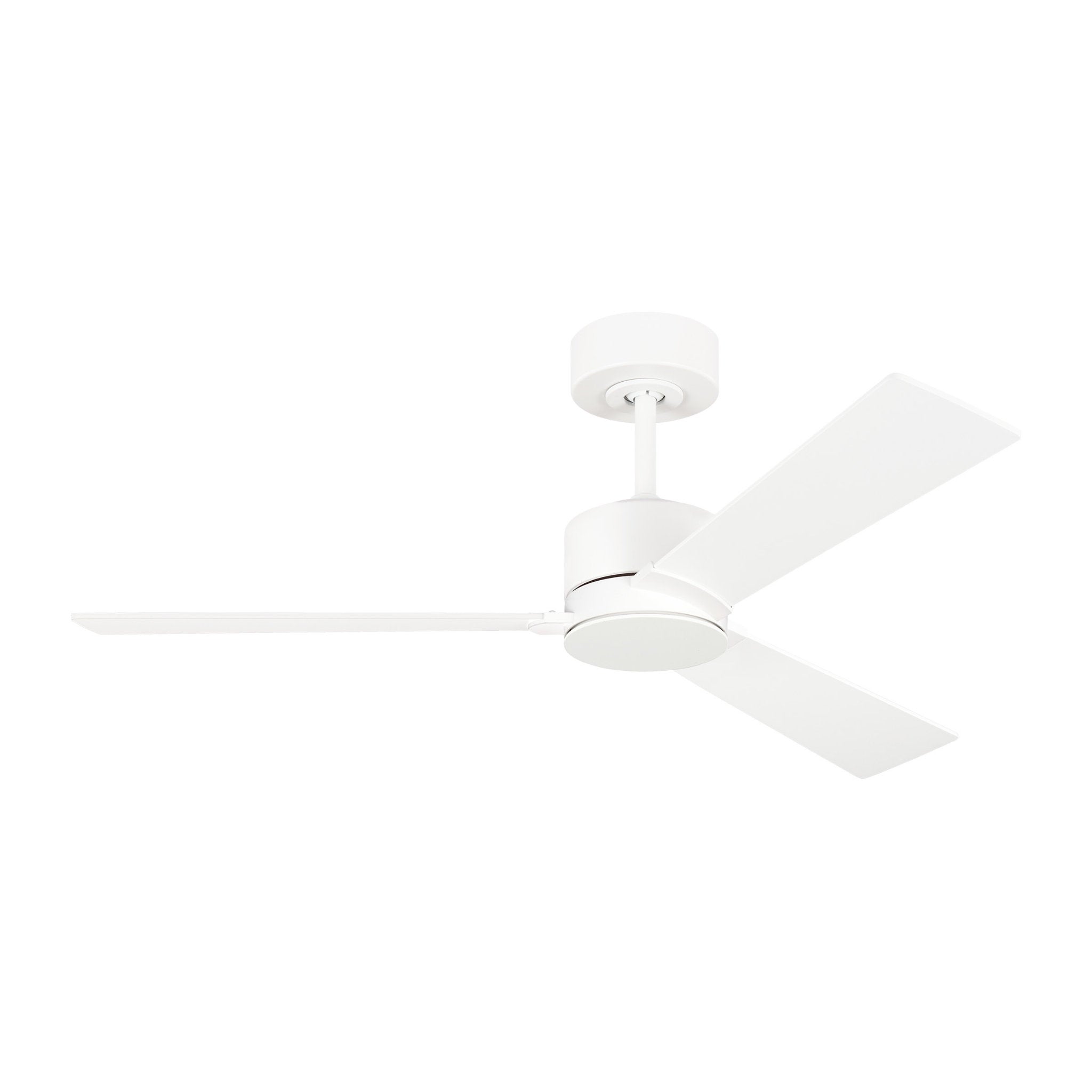 Rozzen 44" Ceiling Fan in Matte White w/ Matte White Blade D:44'' H:12 19/32''