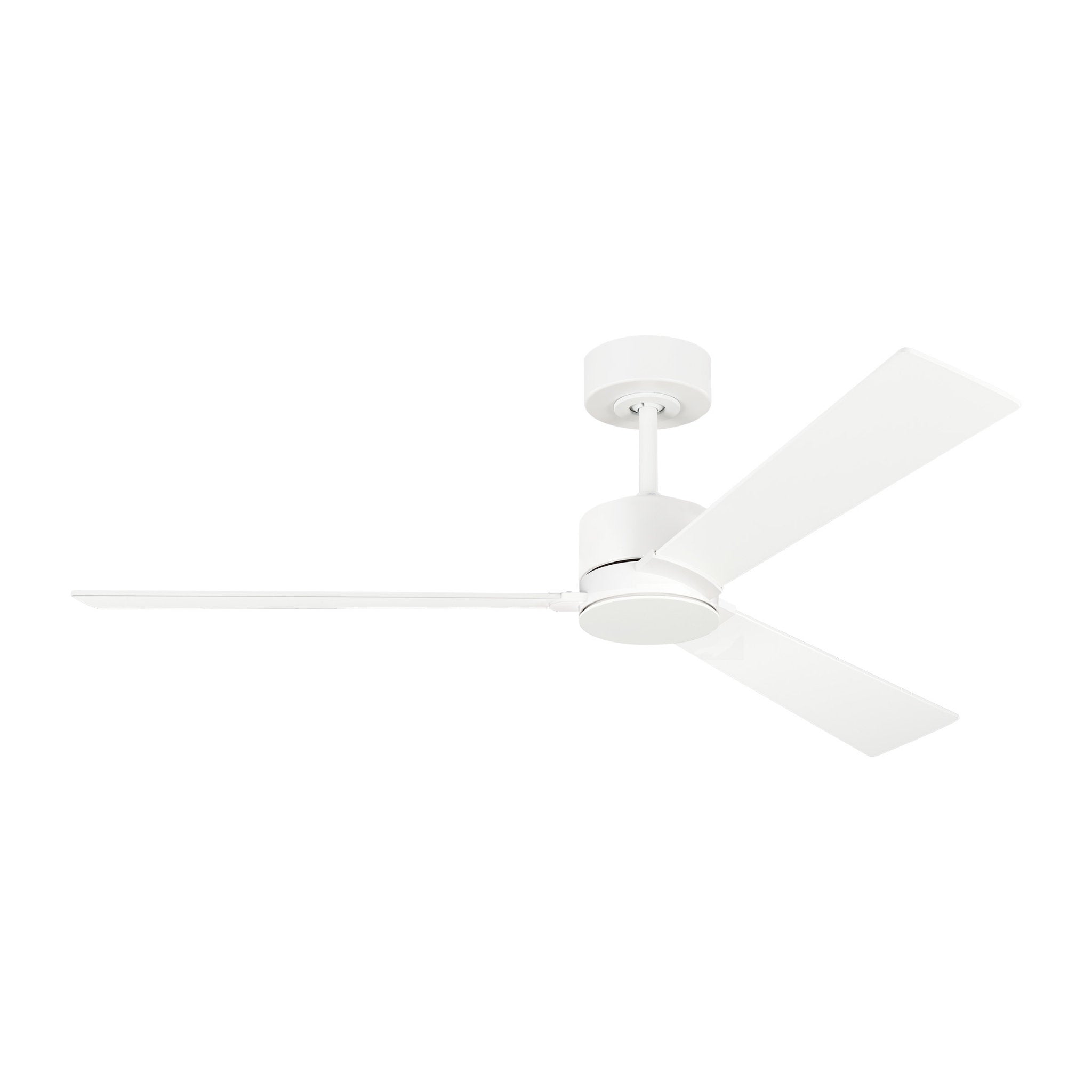 Rozzen 52" Ceiling Fan in Matte White w/ Matte White Blade D:52'' H:12 19/32''