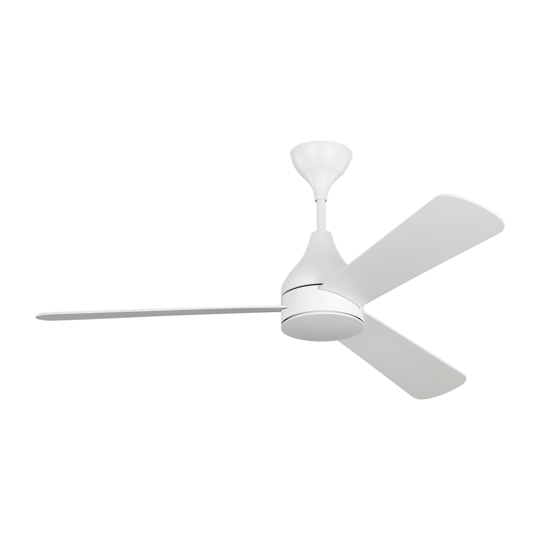 Barbara Barry Streaming 52" LED Ceiling Fan in Matte White w/ Matte White Blade D:52'' H:17 29/32''