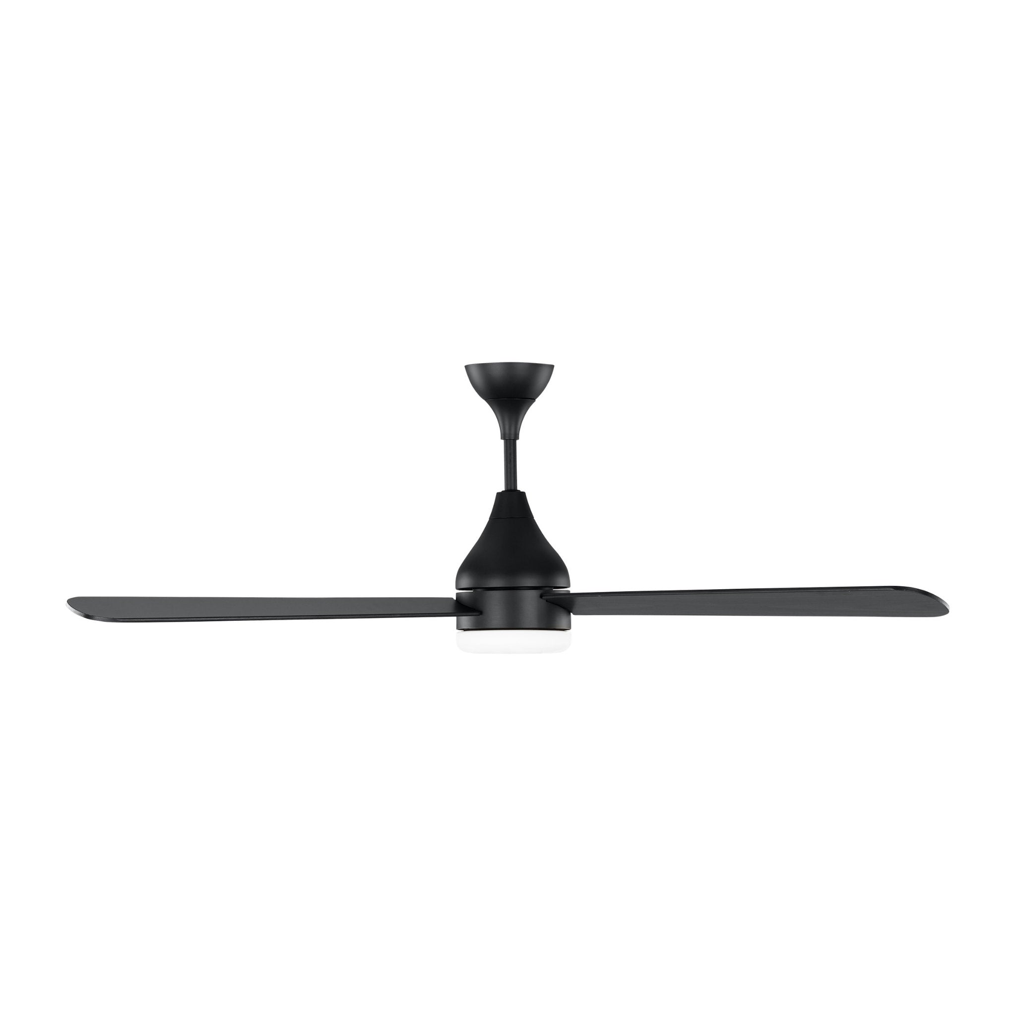 Barbara Barry Streaming 60" LED Ceiling Fan in Midnight Black w/ Midnight Black Blade D:60'' H:17 29/32''