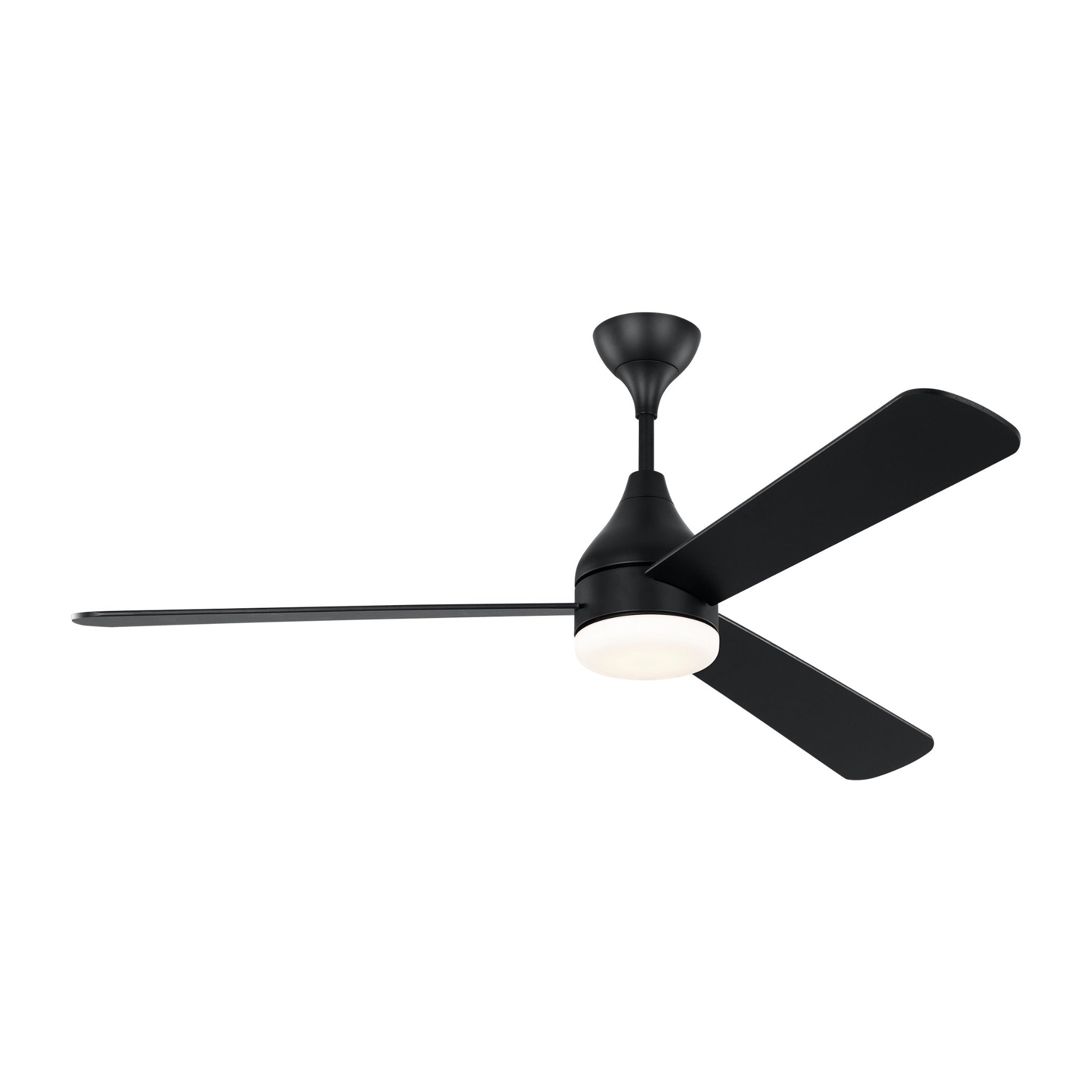 Barbara Barry Streaming 60" LED Ceiling Fan in Midnight Black w/ Midnight Black Blade D:60'' H:17 29/32''