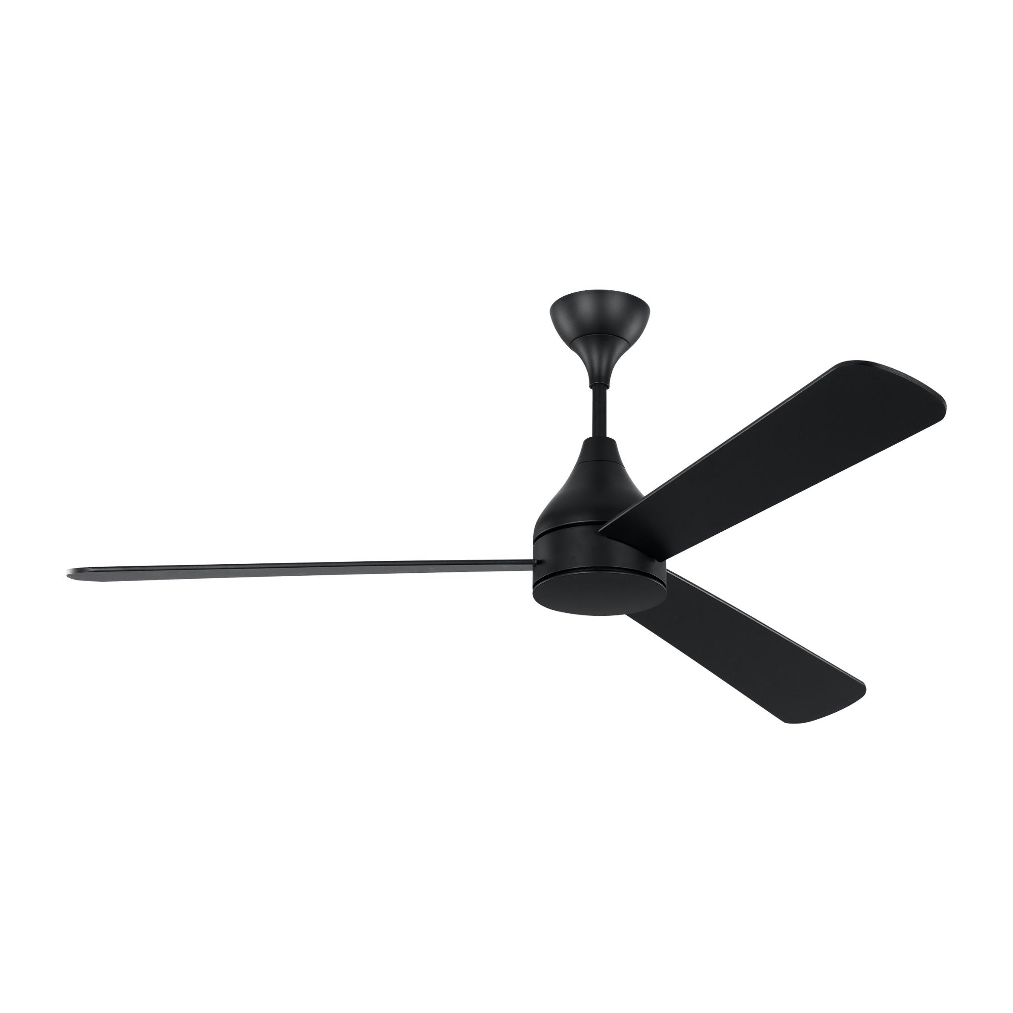 Barbara Barry Streaming 60" LED Ceiling Fan in Midnight Black w/ Midnight Black Blade D:60'' H:17 29/32''