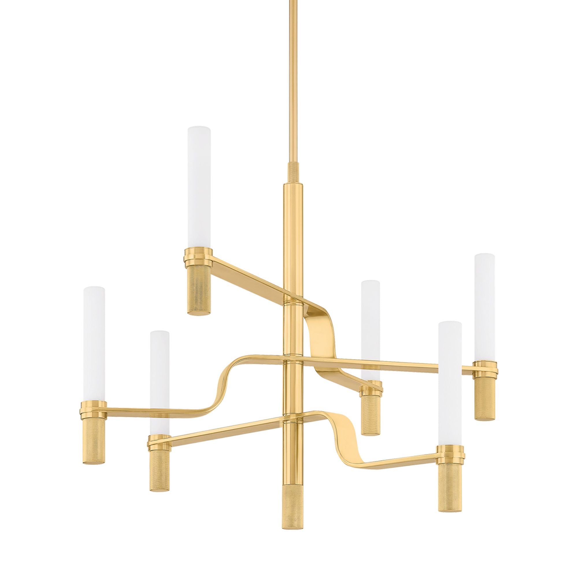 Allentown 6-Light Chandelier in Aged Brass 36L x 36W x 31.25H
