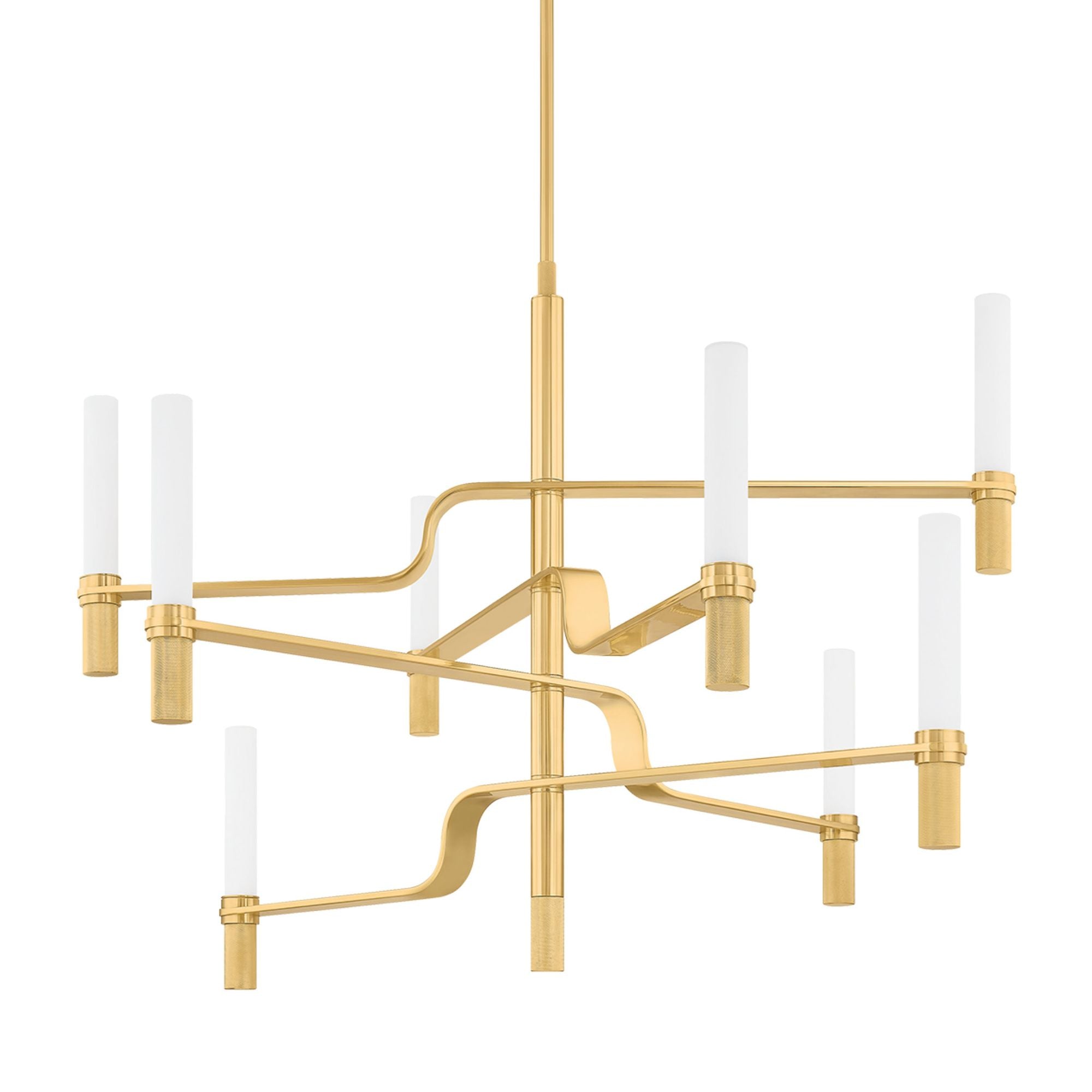 Allentown 8-Light Chandelier in Aged Brass 48W x 36.25H