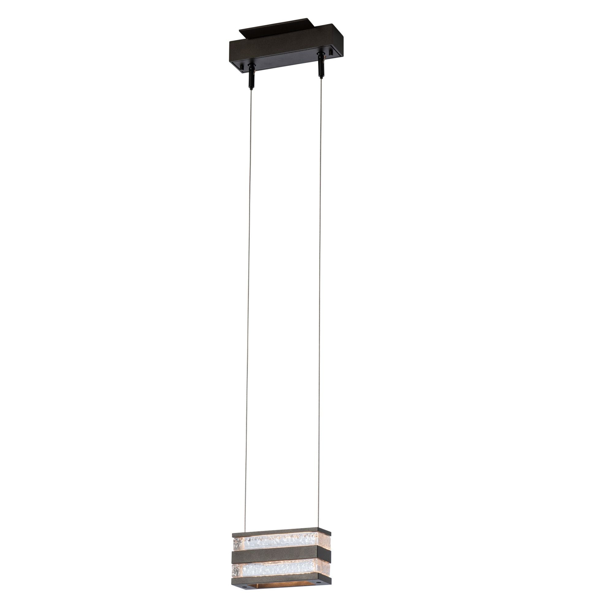 Stacks LED Pendant LED Clear Glass (ZM) in Oil Rubbed Bronze