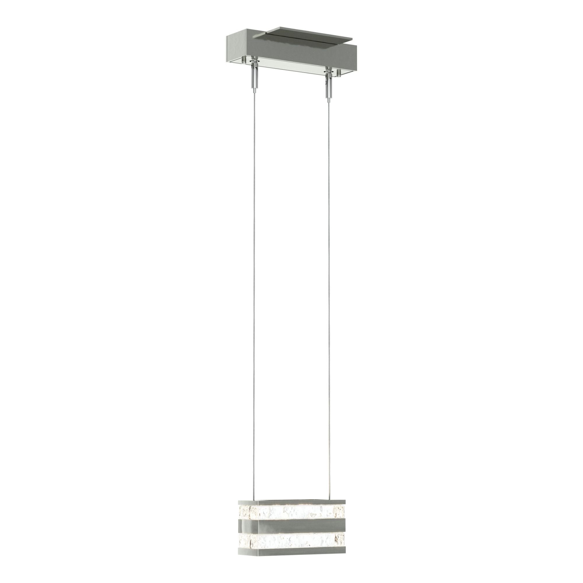 Stacks LED Pendant LED Clear Glass (ZM) in Sterling