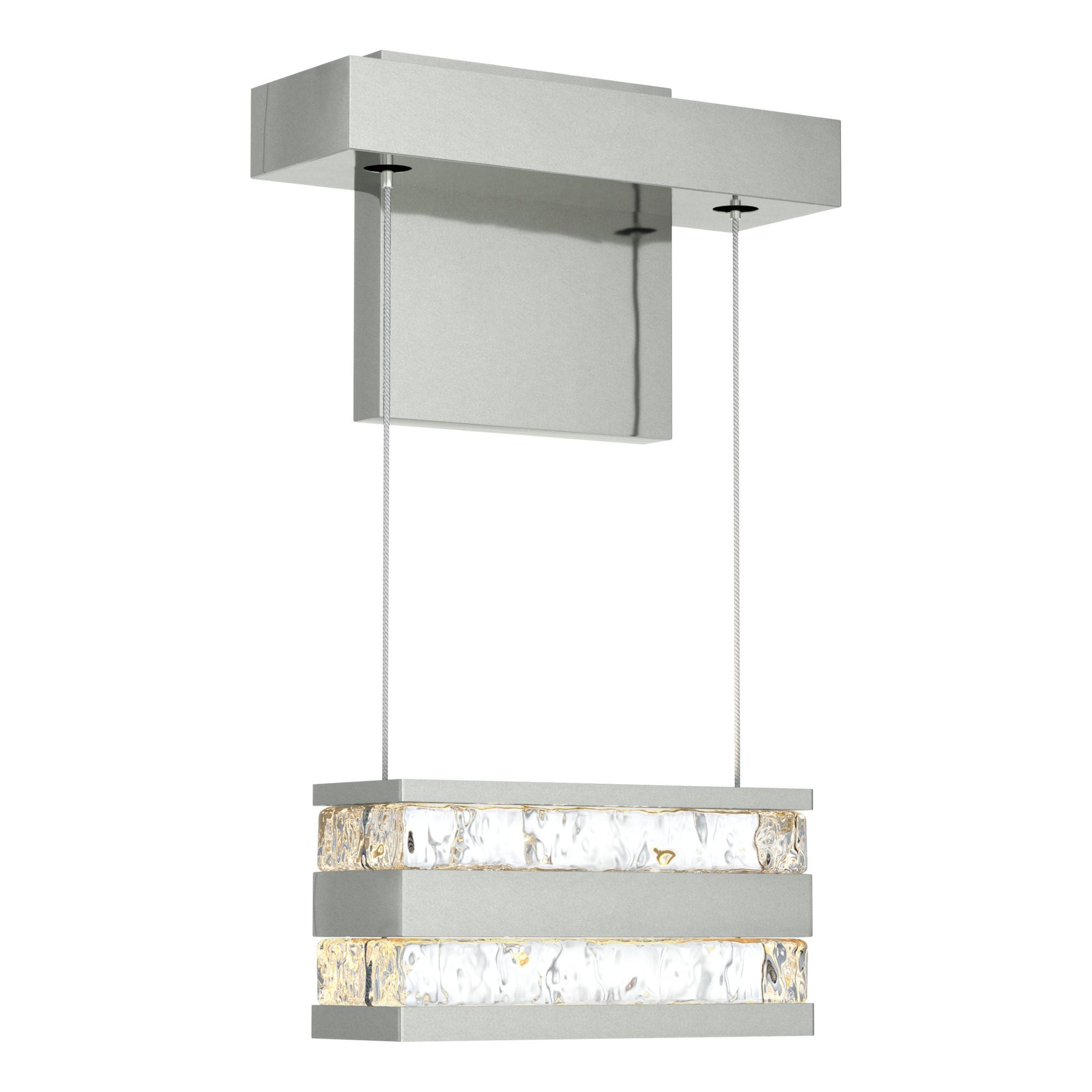 Stacks LED Sconce LED Clear Glass (ZM) in Sterling
