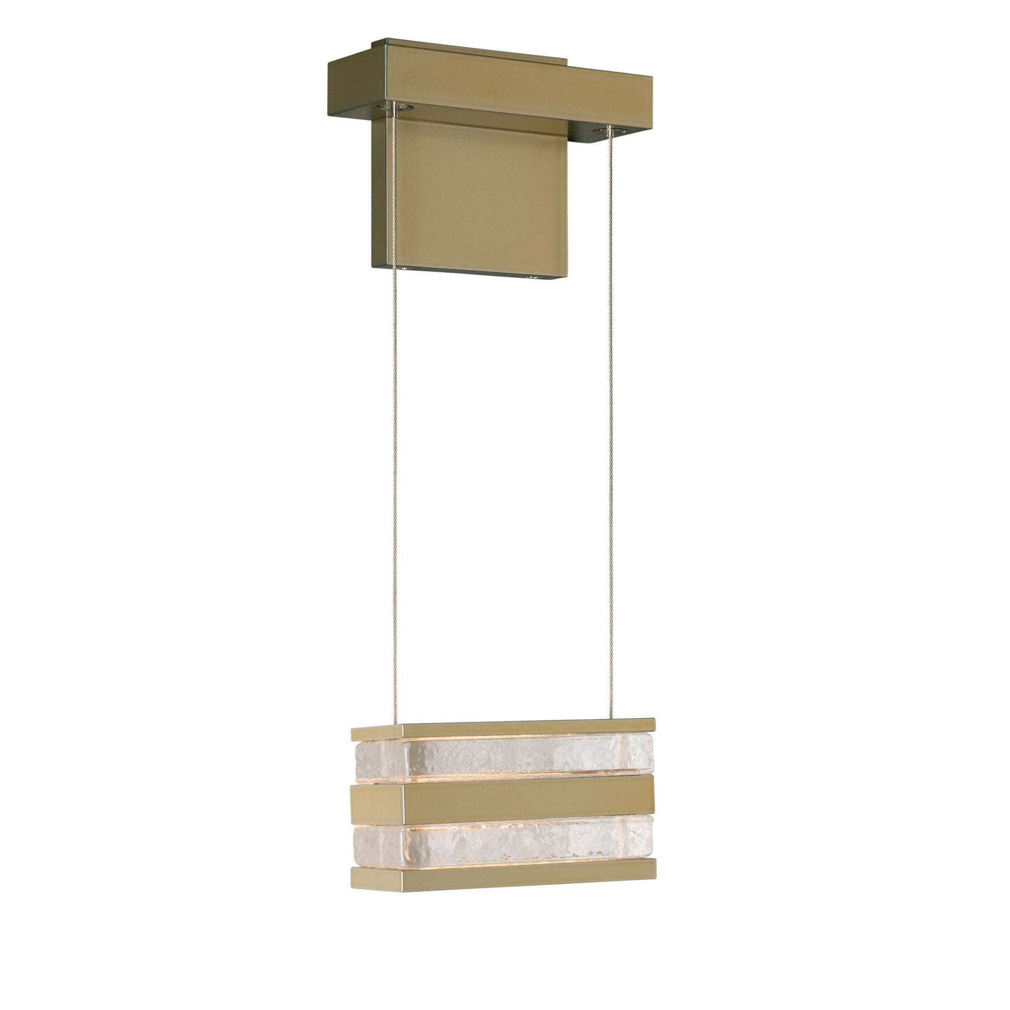 Stacks LED Sconce LED Clear Glass (ZM) in Modern Brass