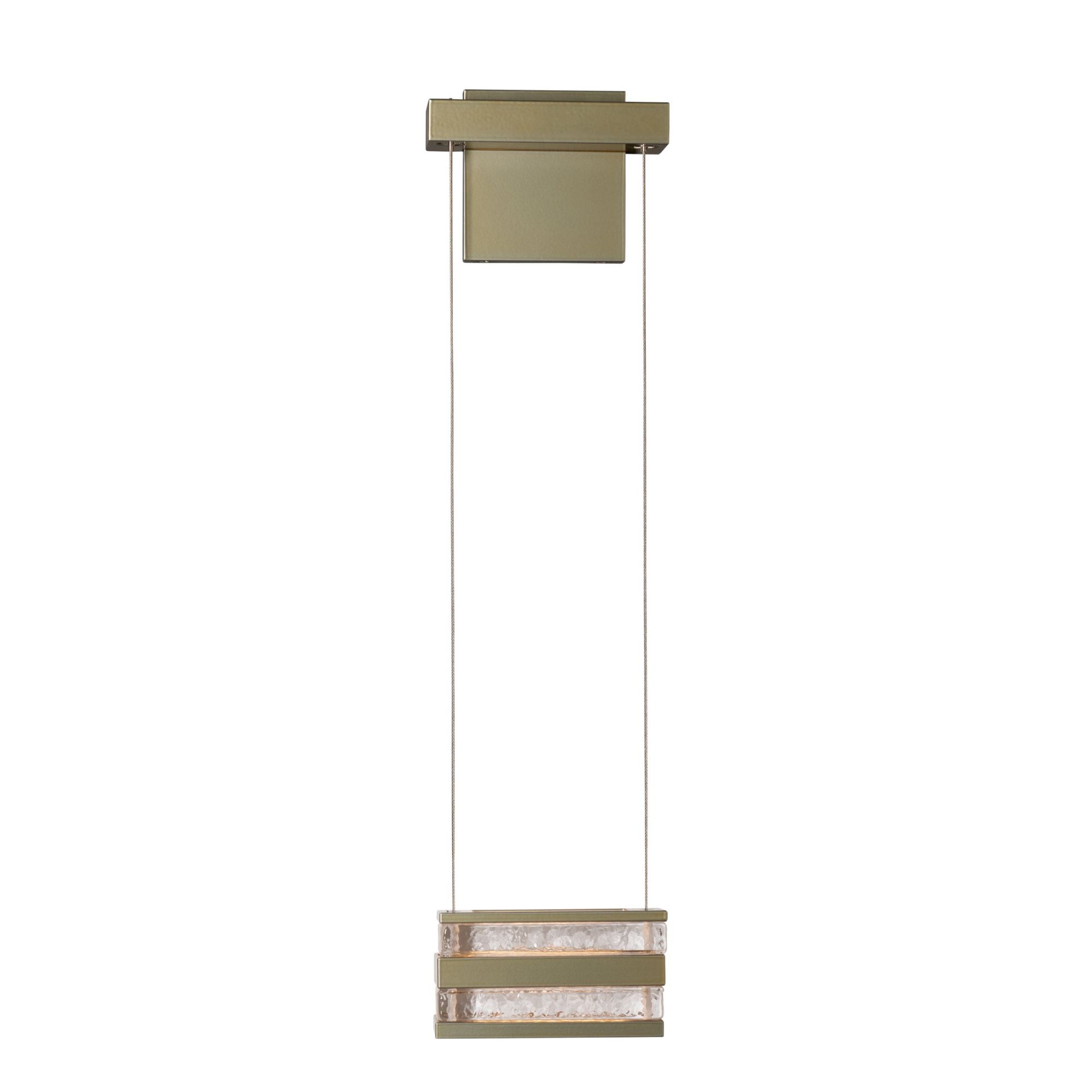 Stacks LED Sconce LED Clear Glass (ZM) in Modern Brass