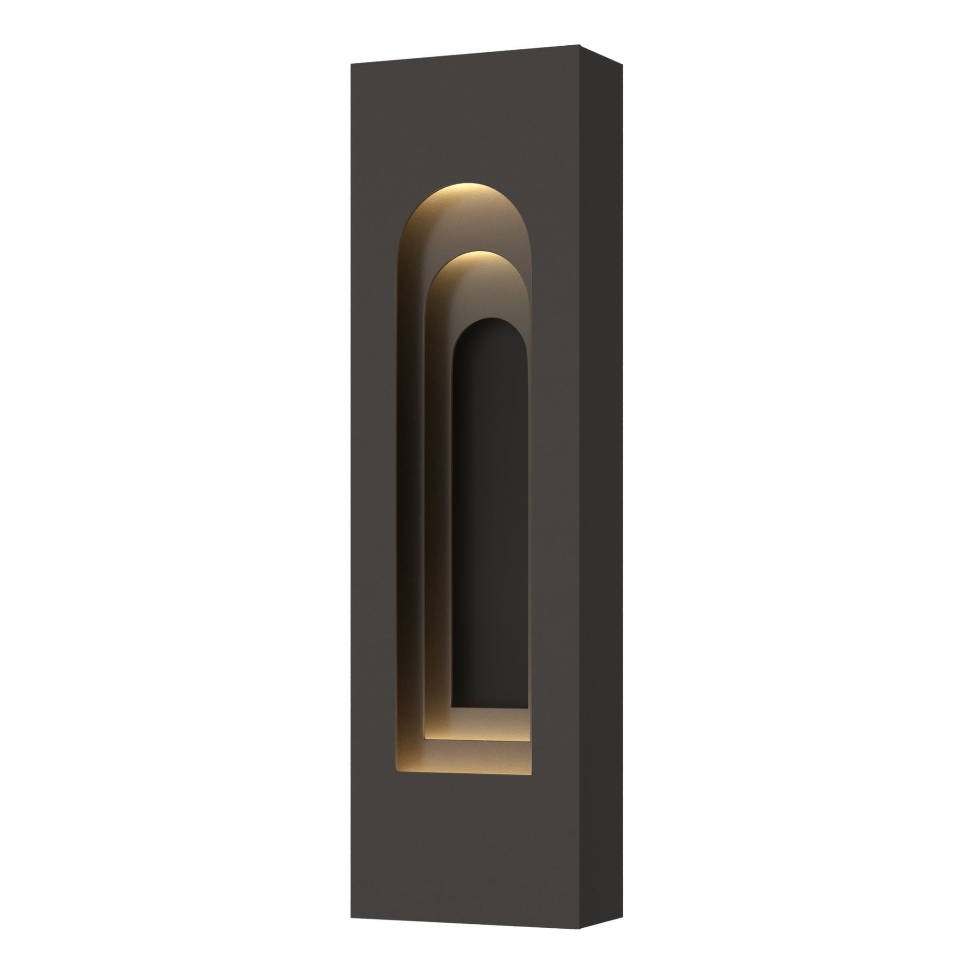 Procession Arch Small Outdoor Sconce 2-Light Coastal Black Accent in Coastal Oil Rubbed Bronze
