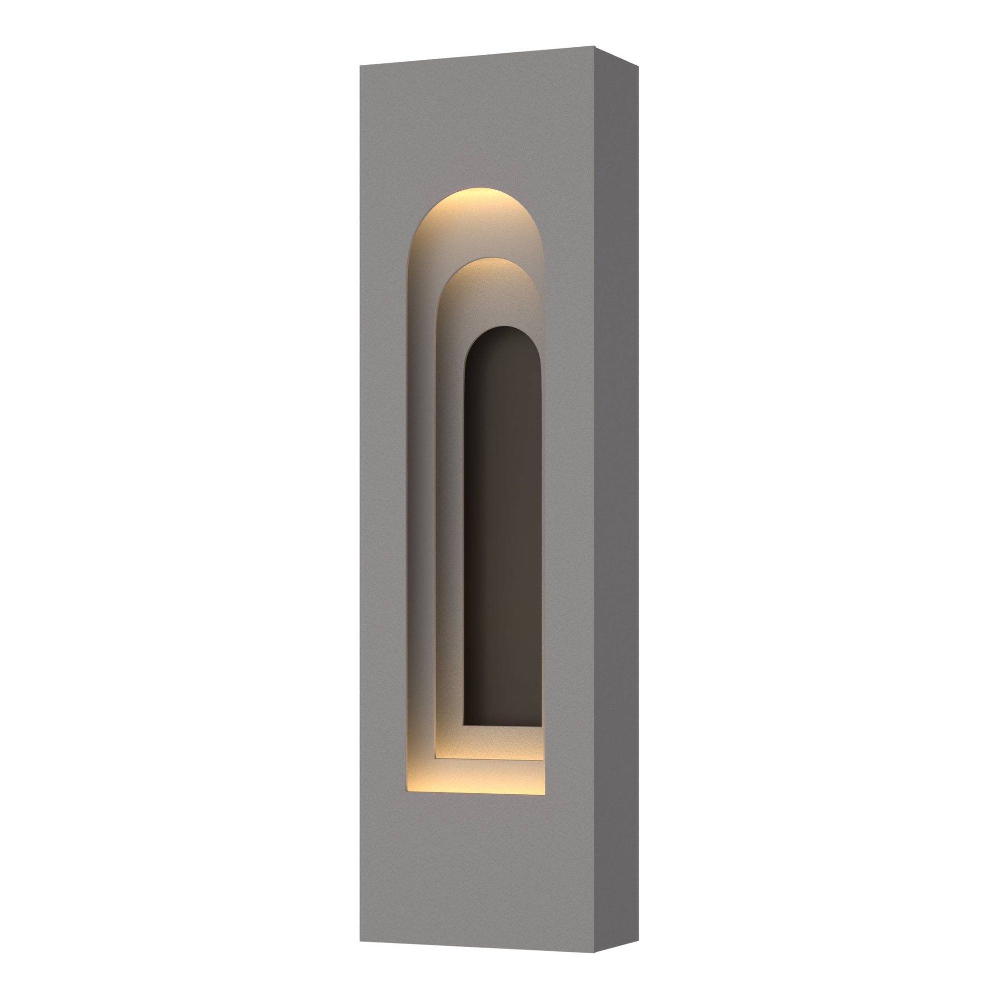 Procession Arch Small Outdoor Sconce 2-Light Coastal Dark Smoke Accent in Coastal Burnished Steel