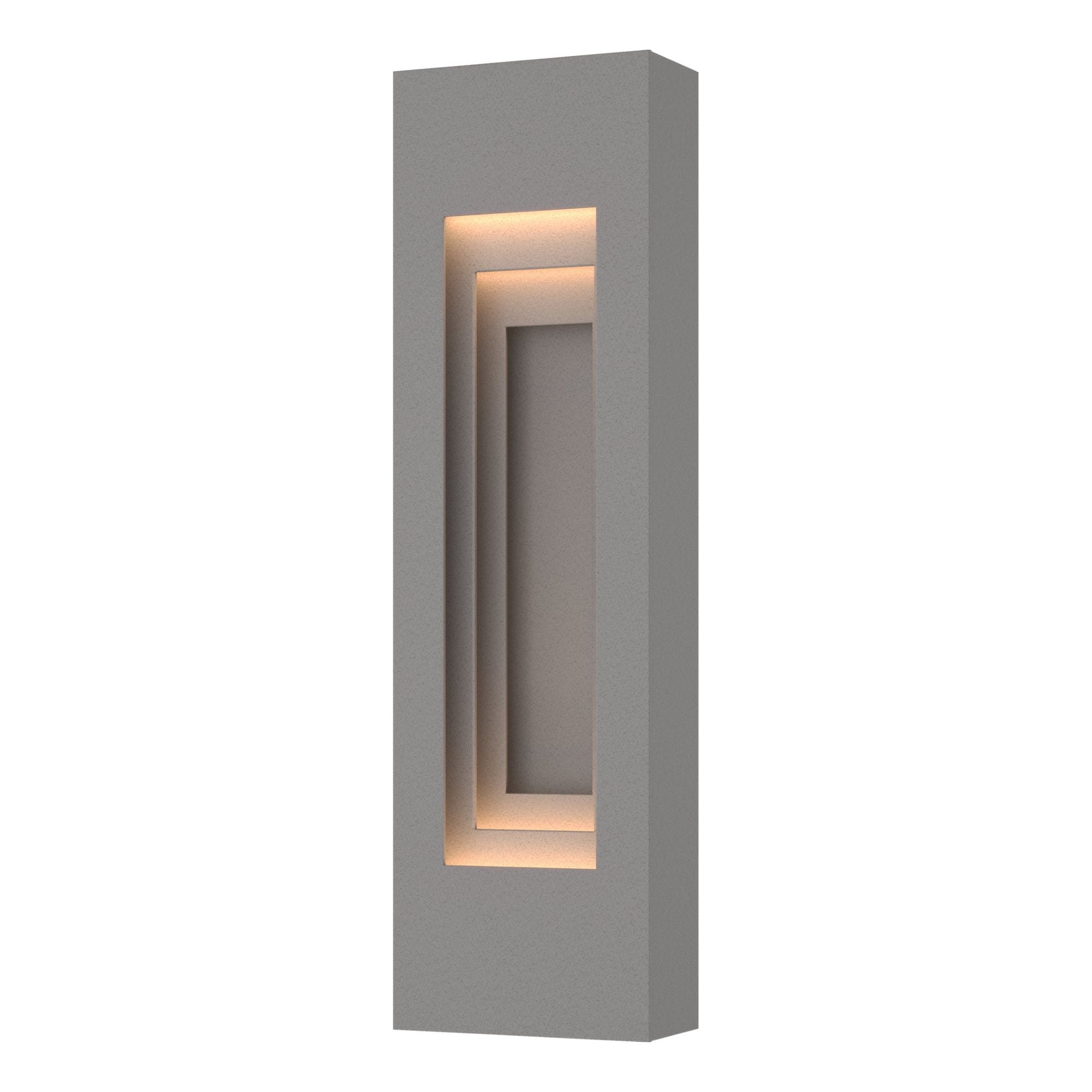 Procession Small Outdoor Sconce 2-Light Coastal Burnished Steel Accent in Coastal Burnished Steel