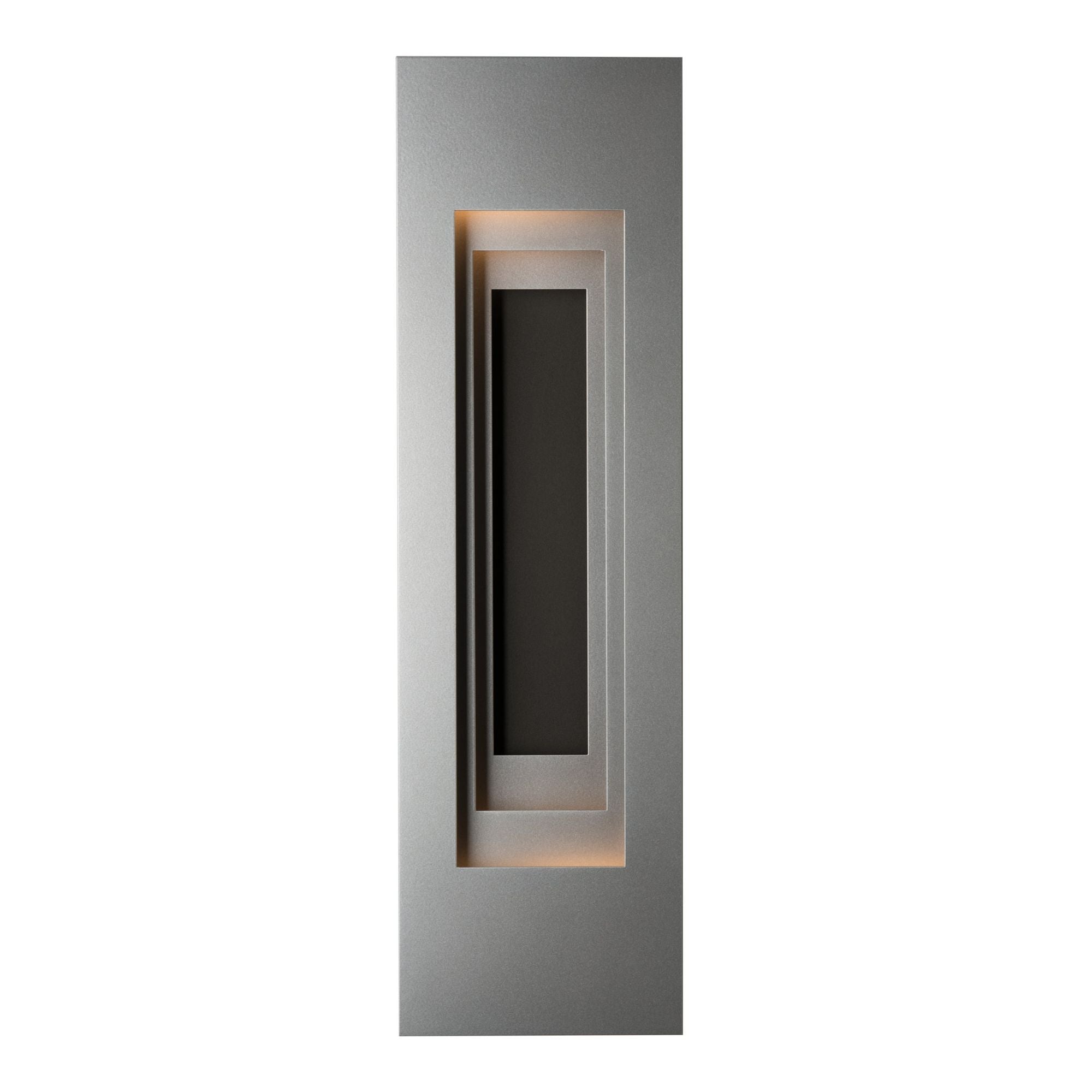 Procession Small Outdoor Sconce 2-Light Coastal Black Accent in Coastal Burnished Steel