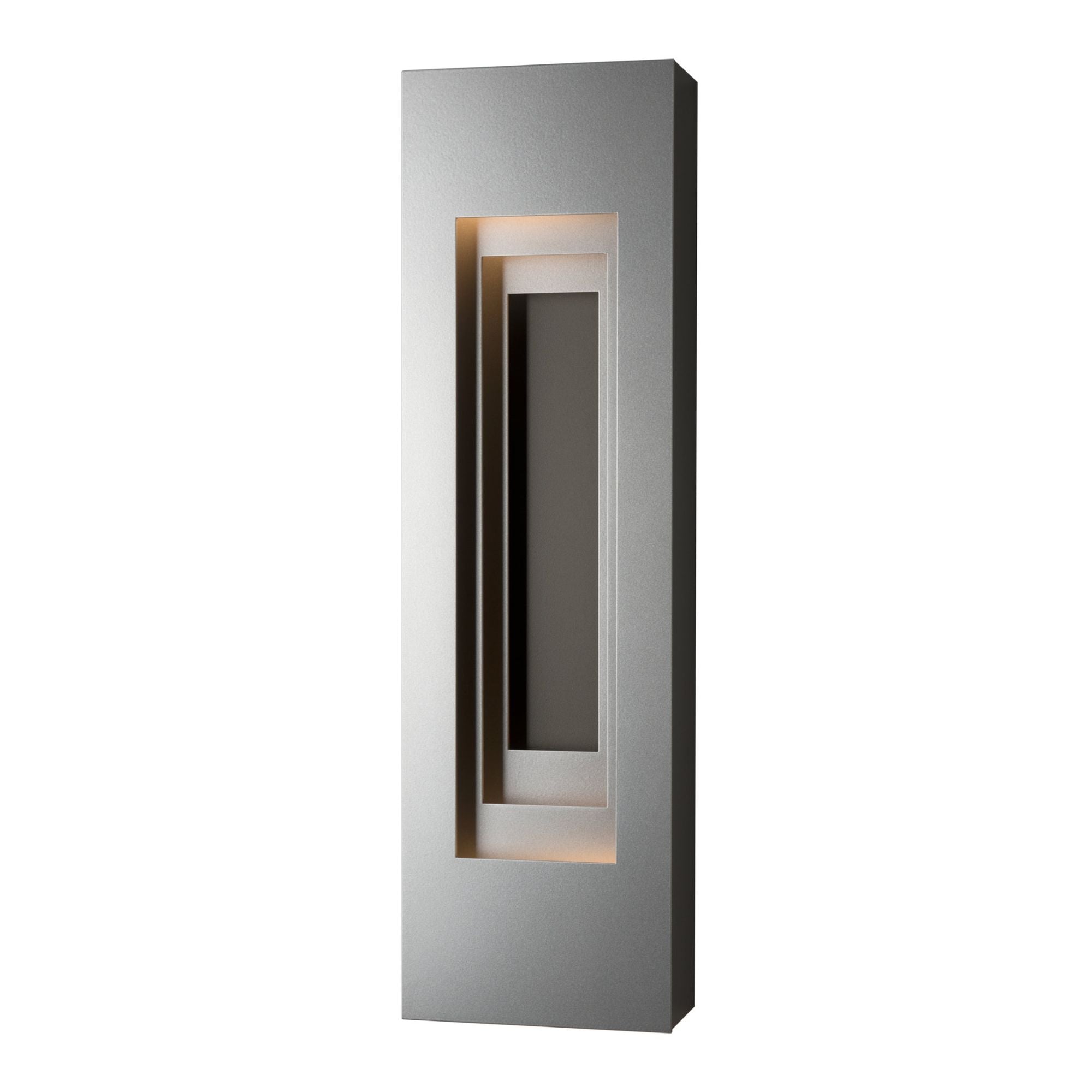 Procession Small Outdoor Sconce 2-Light Coastal Black Accent in Coastal Burnished Steel