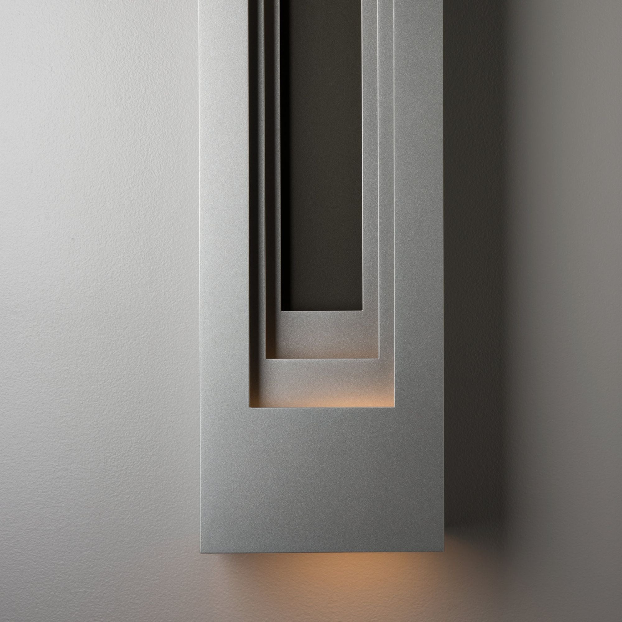 Procession Small Outdoor Sconce 2-Light Coastal Black Accent in Coastal Burnished Steel