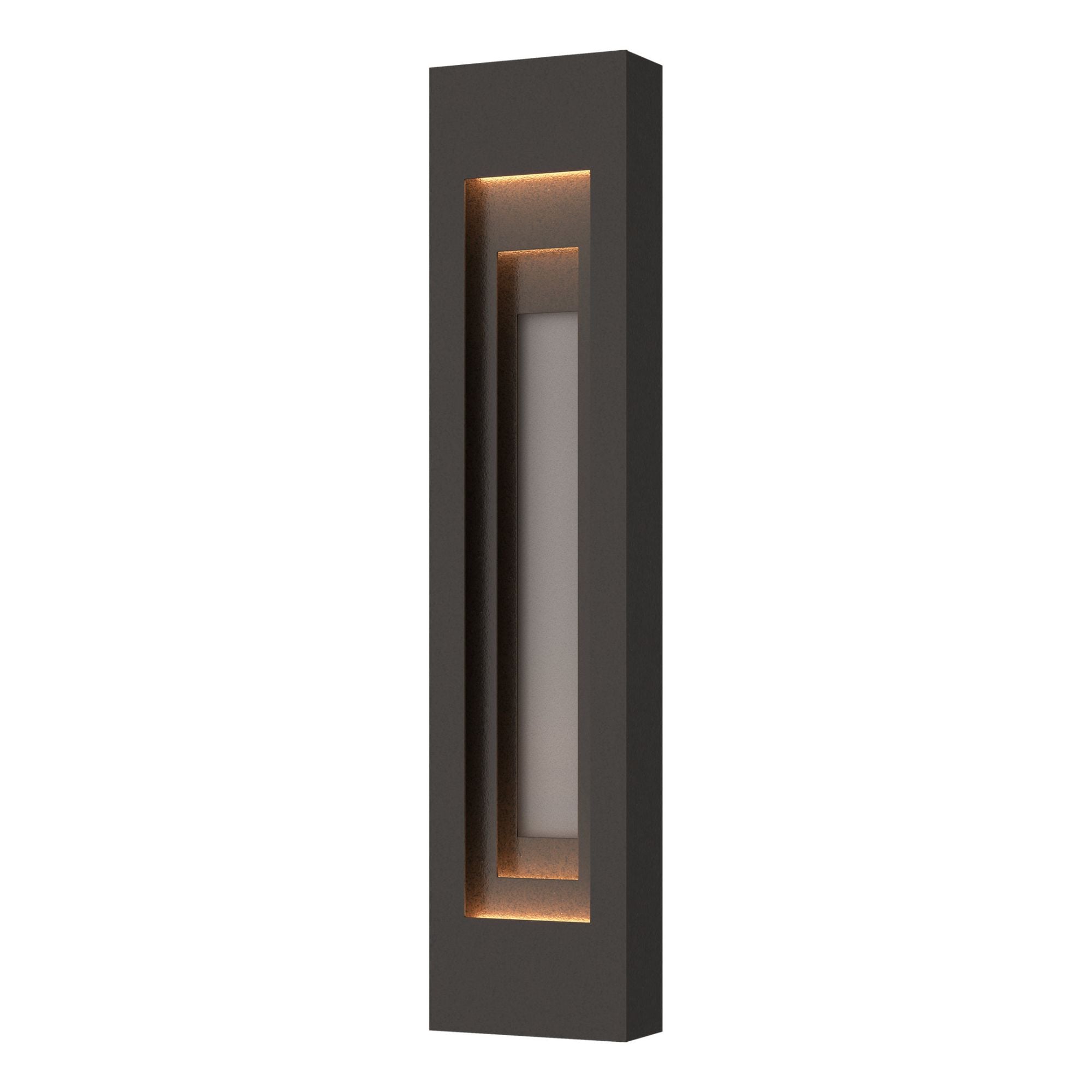 Procession Large Outdoor Sconce 2-Light Coastal Burnished Steel Accent in Coastal Oil Rubbed Bronze