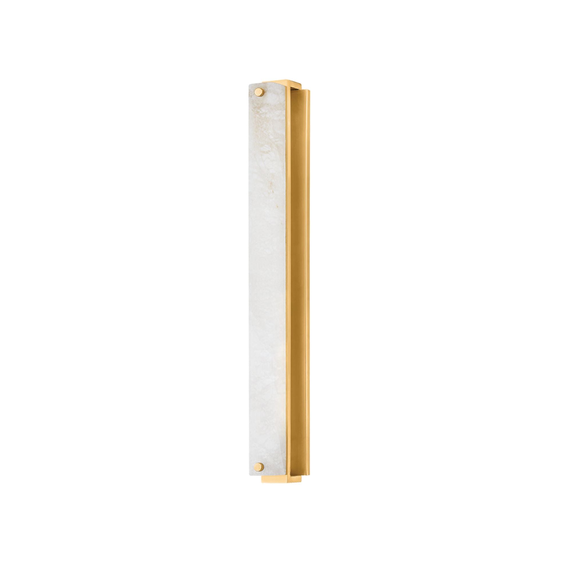 Edgemere 1-Light Wall Sconce in Aged Brass 2.5W x 22.5H