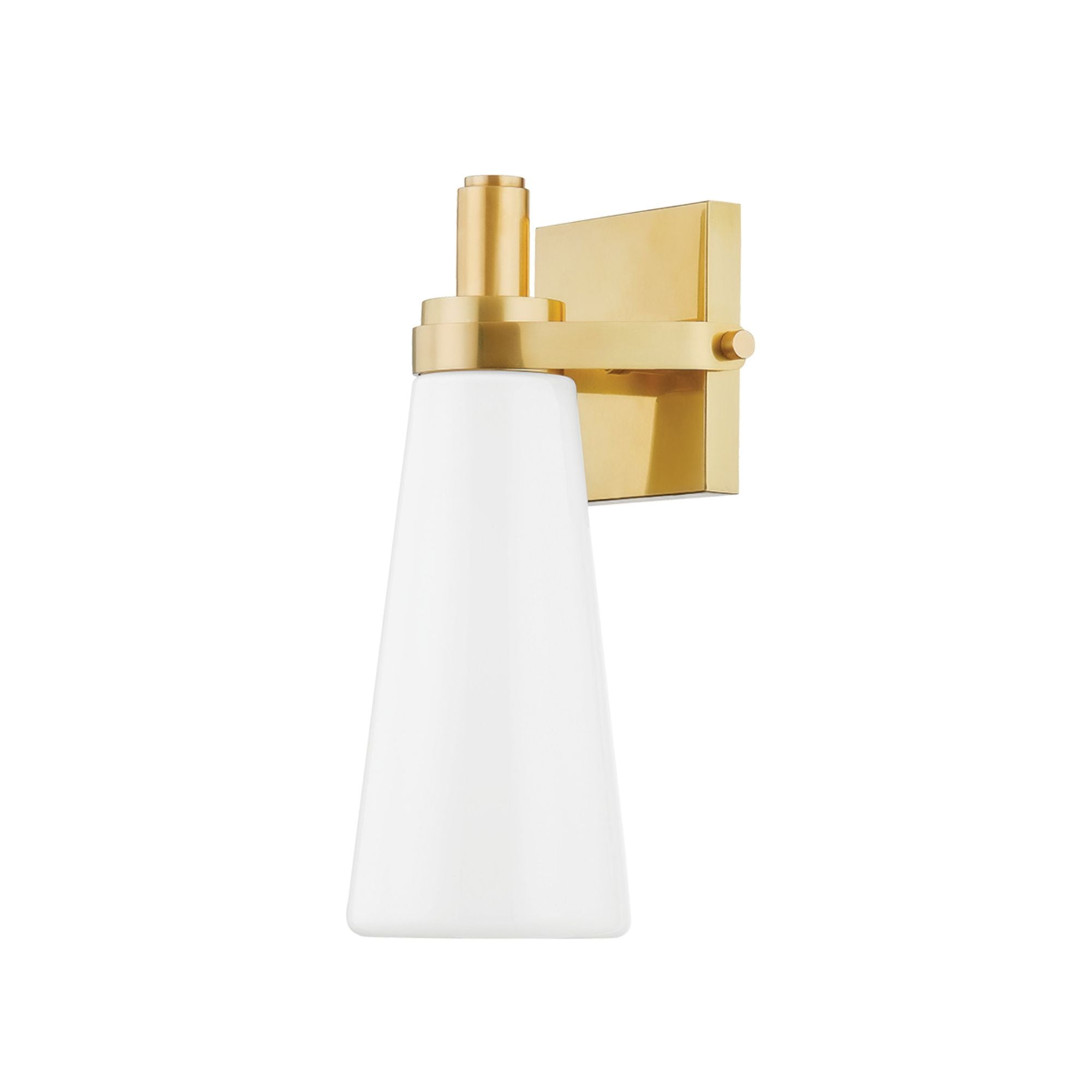 Trude 1-Light Wall Sconce in Aged Brass 5.75W x 12.25H