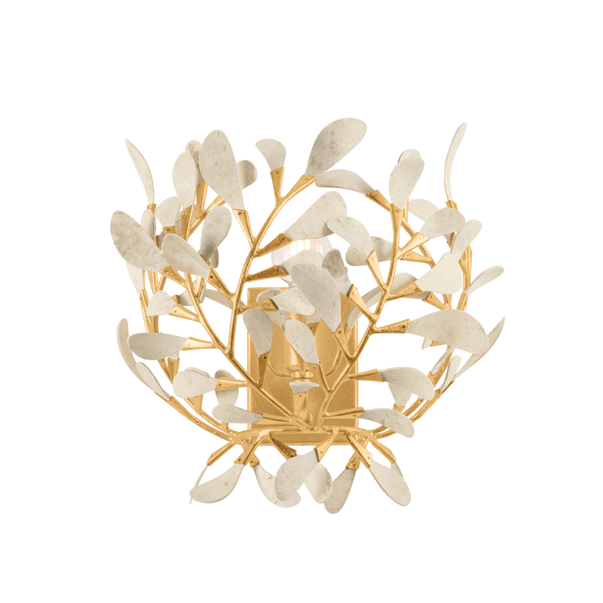 Maybrook 1-Light Wall Sconce in Vintage Gold Leaf 11.75W x 12H